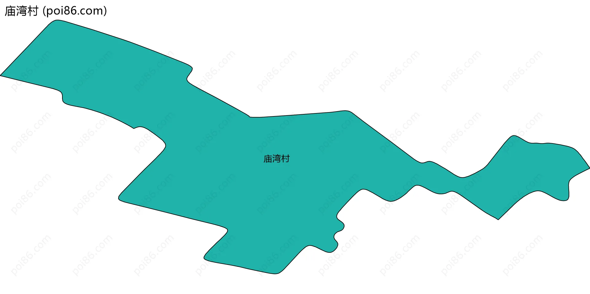 庙湾村边界地图