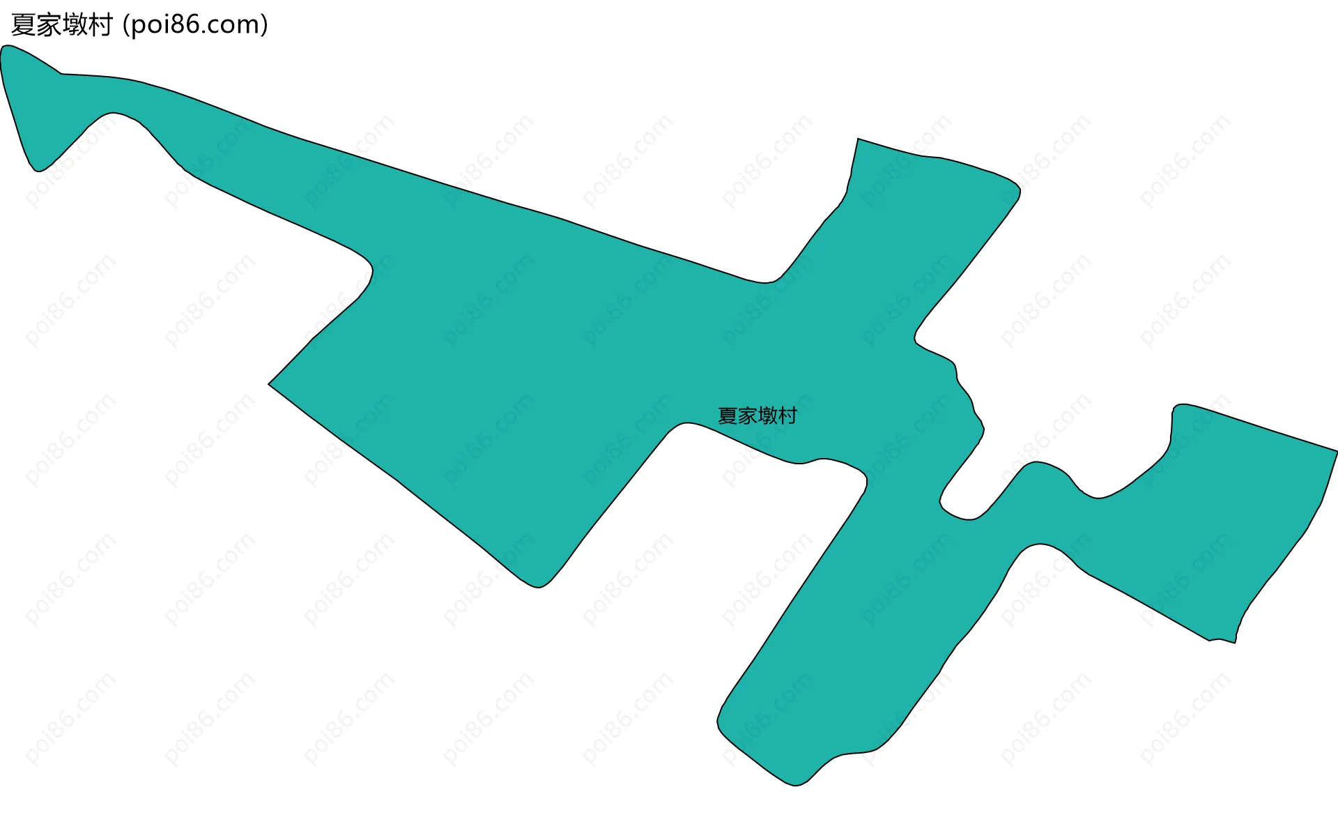 夏家墩村边界地图