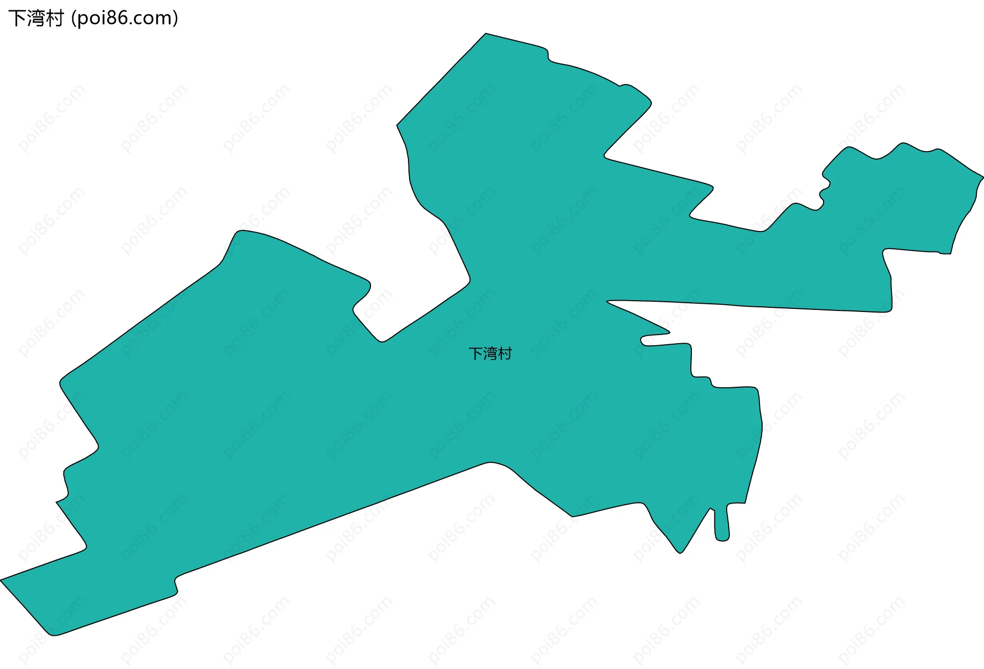 下湾村边界地图