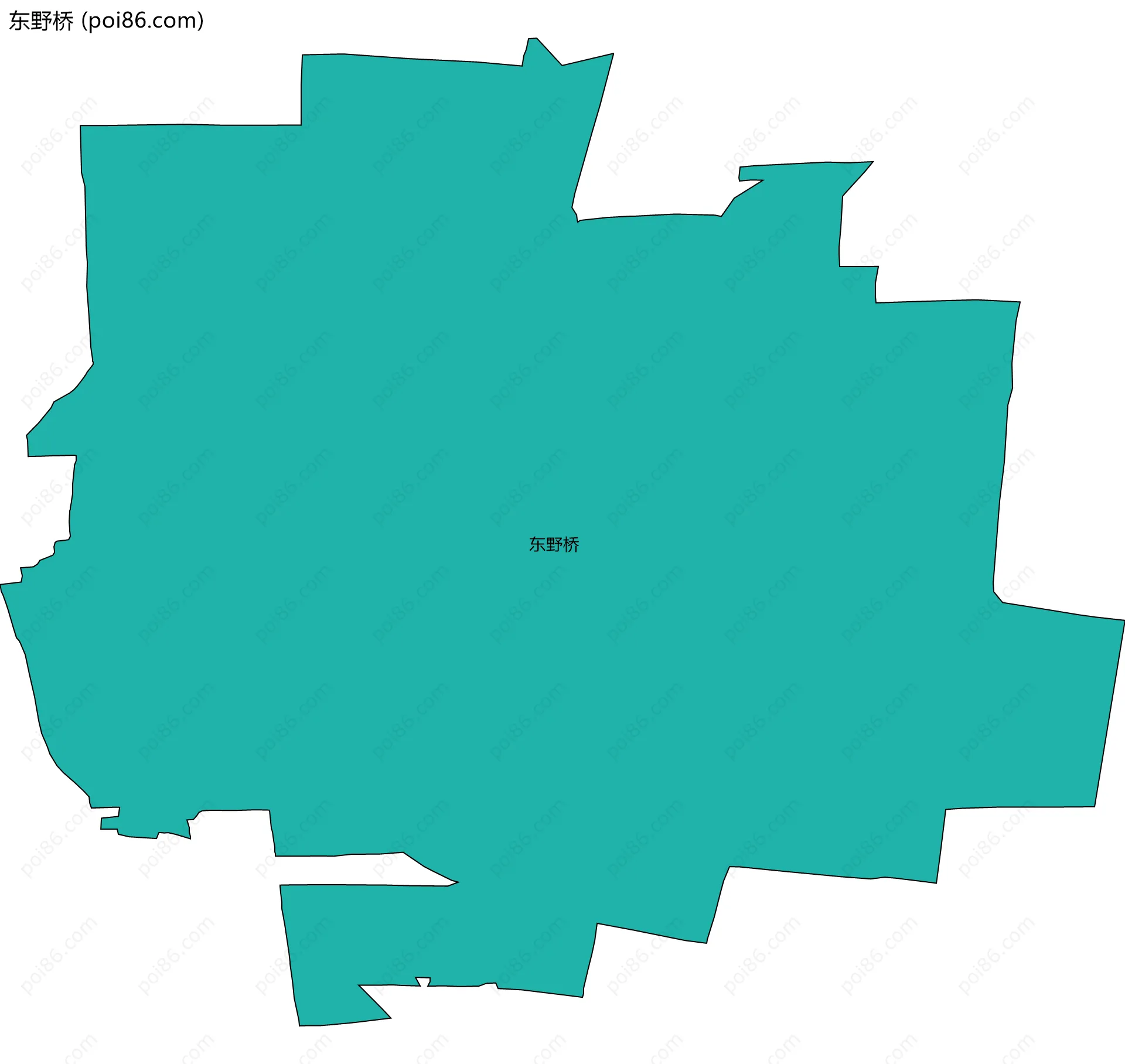 东野桥边界地图