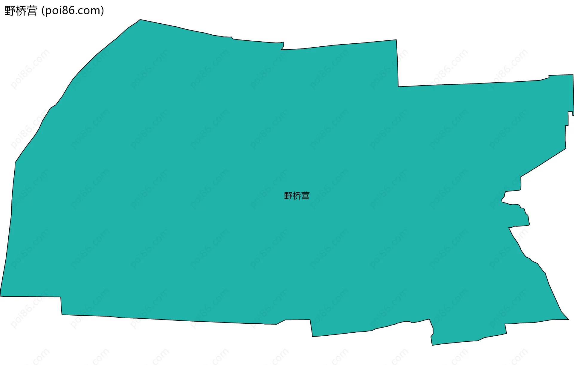 野桥营边界地图