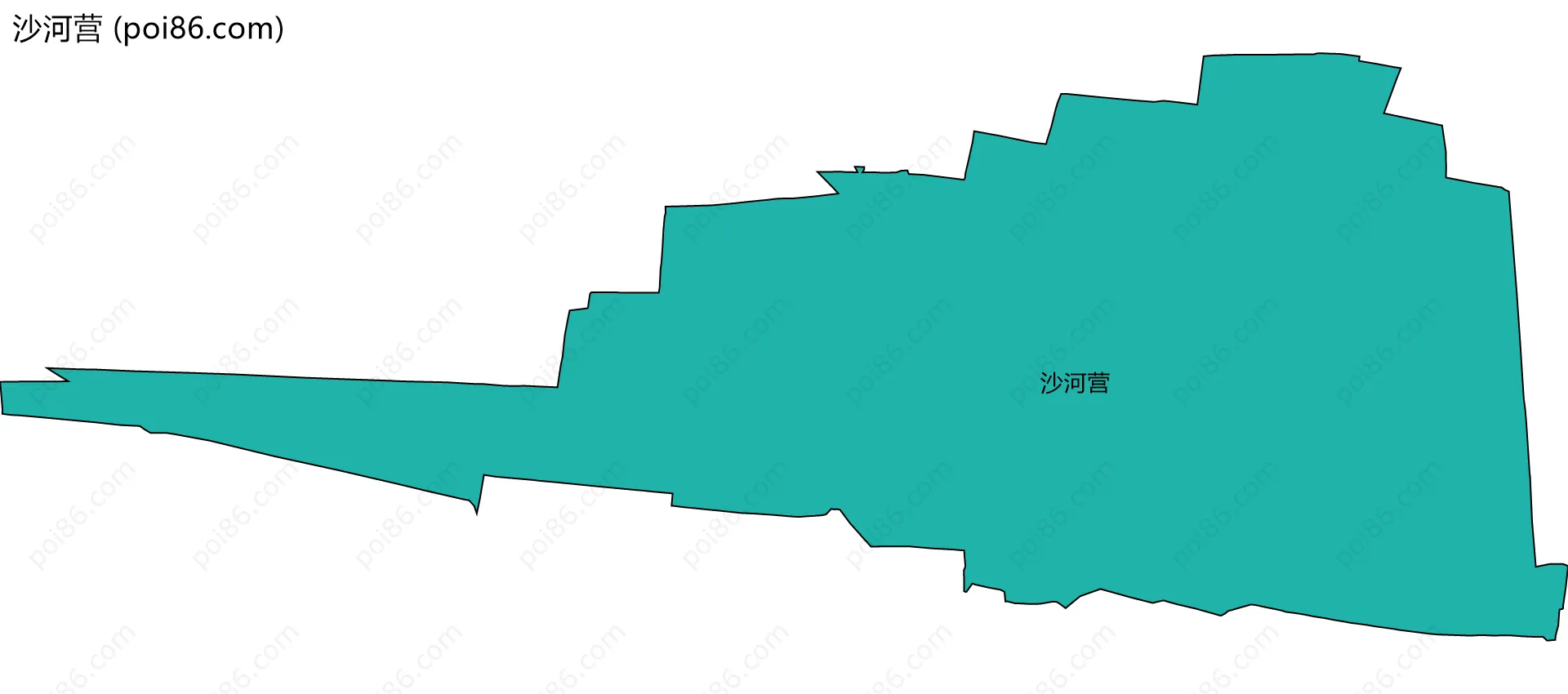 沙河营边界地图