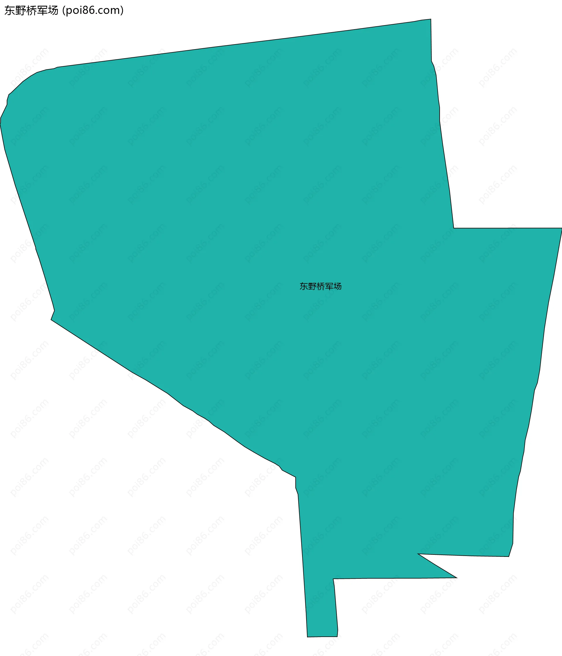 东野桥军场边界地图