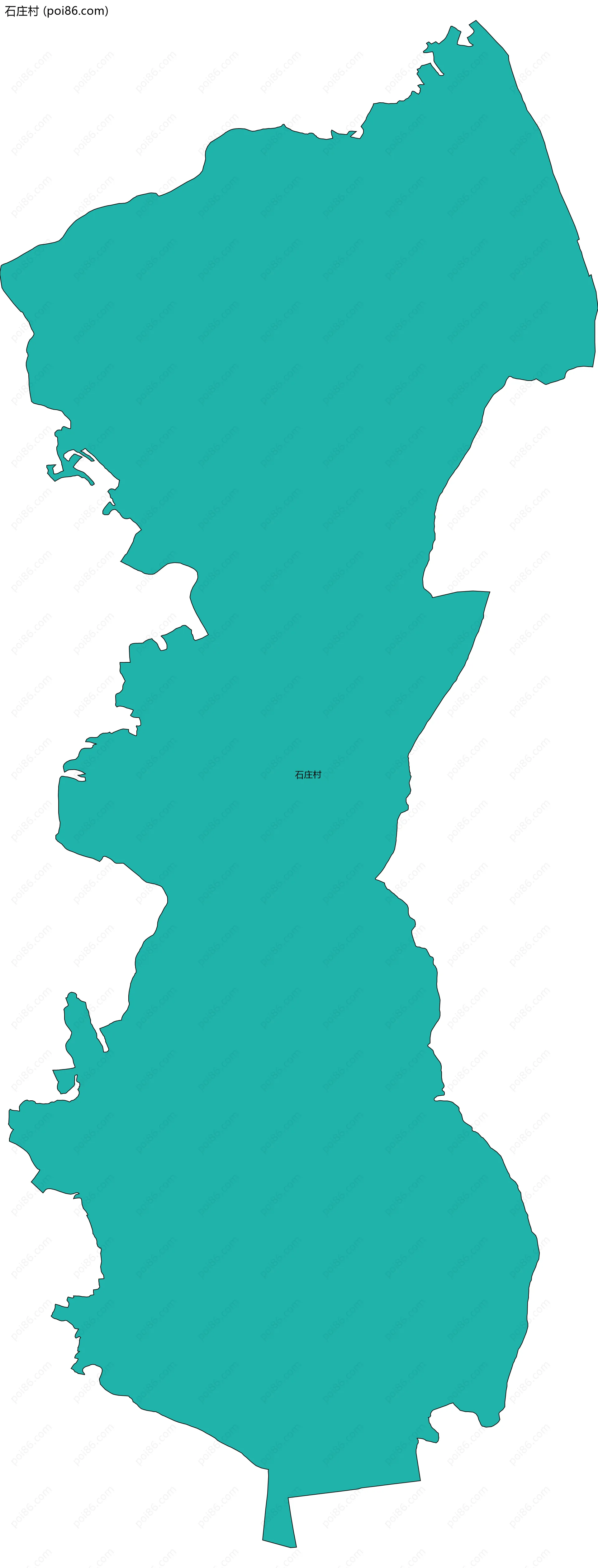 石庄村边界地图