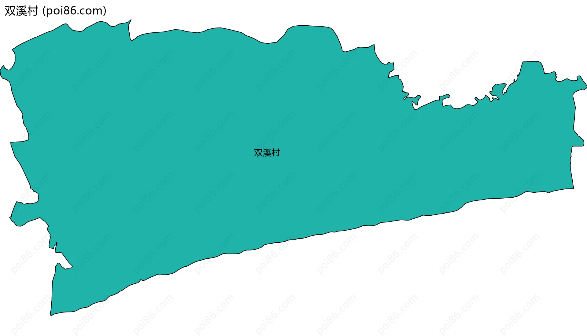 双溪村边界地图