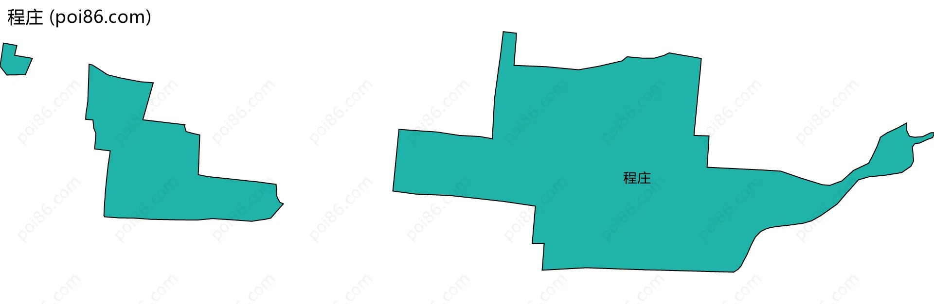 程庄边界地图