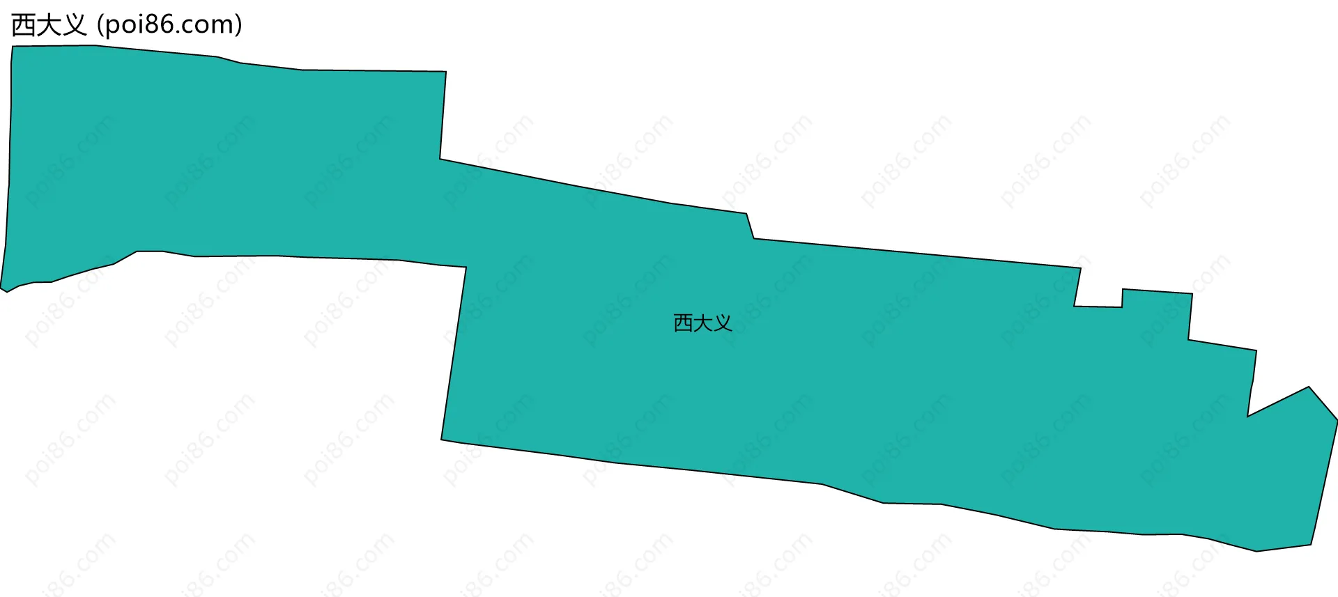 西大义边界地图