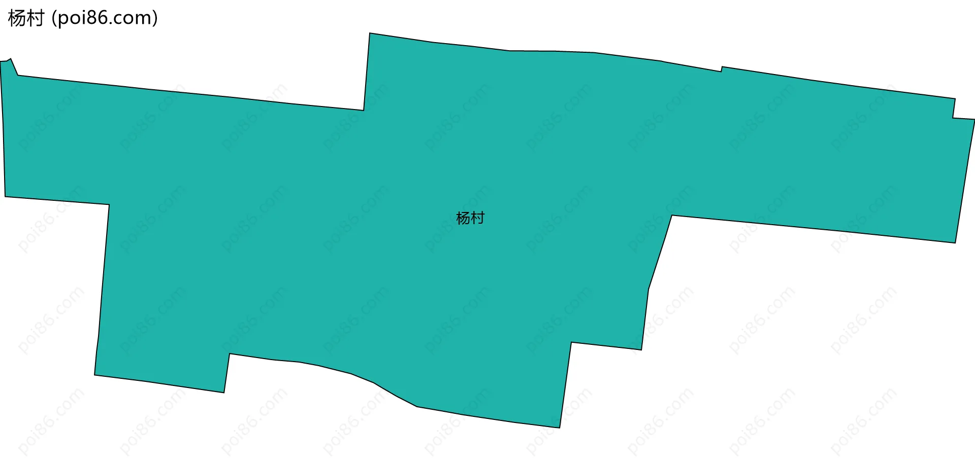 杨村边界地图