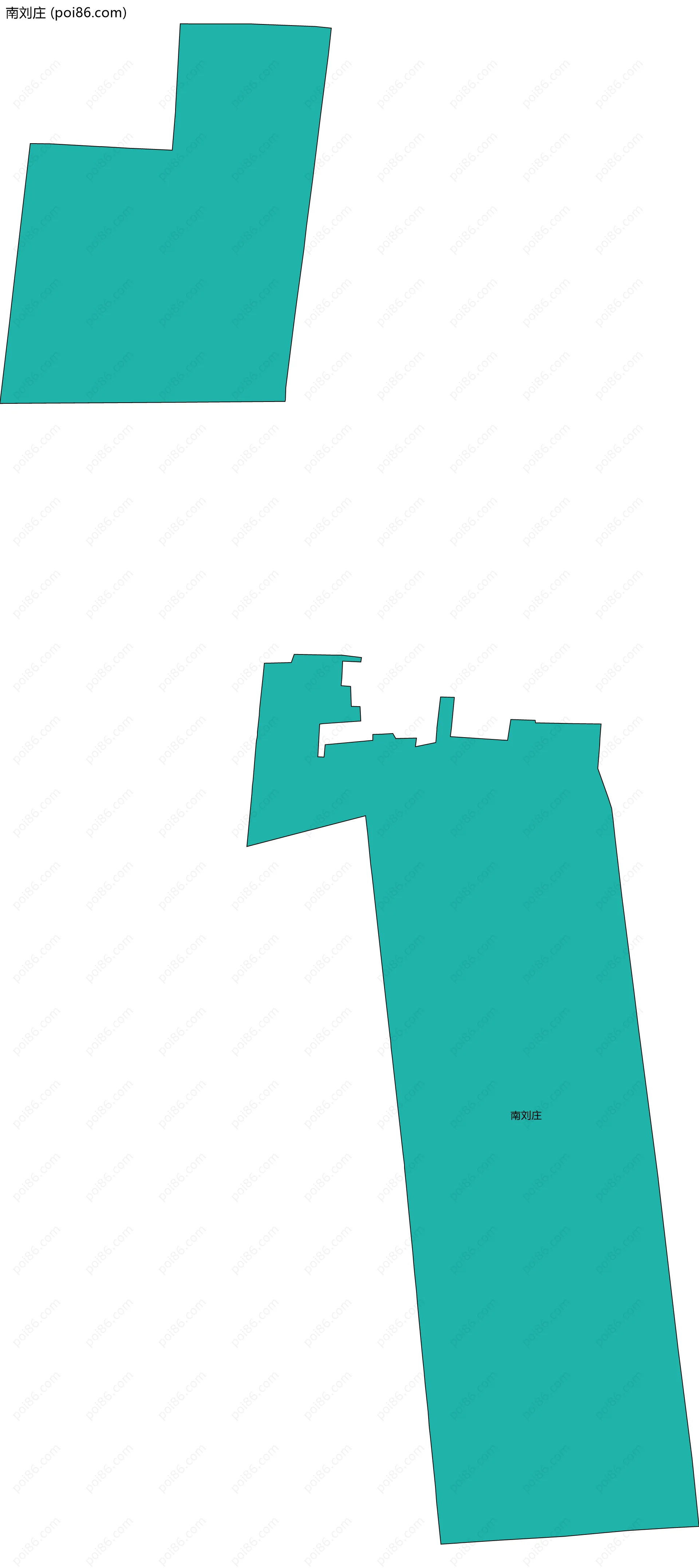 南刘庄边界地图