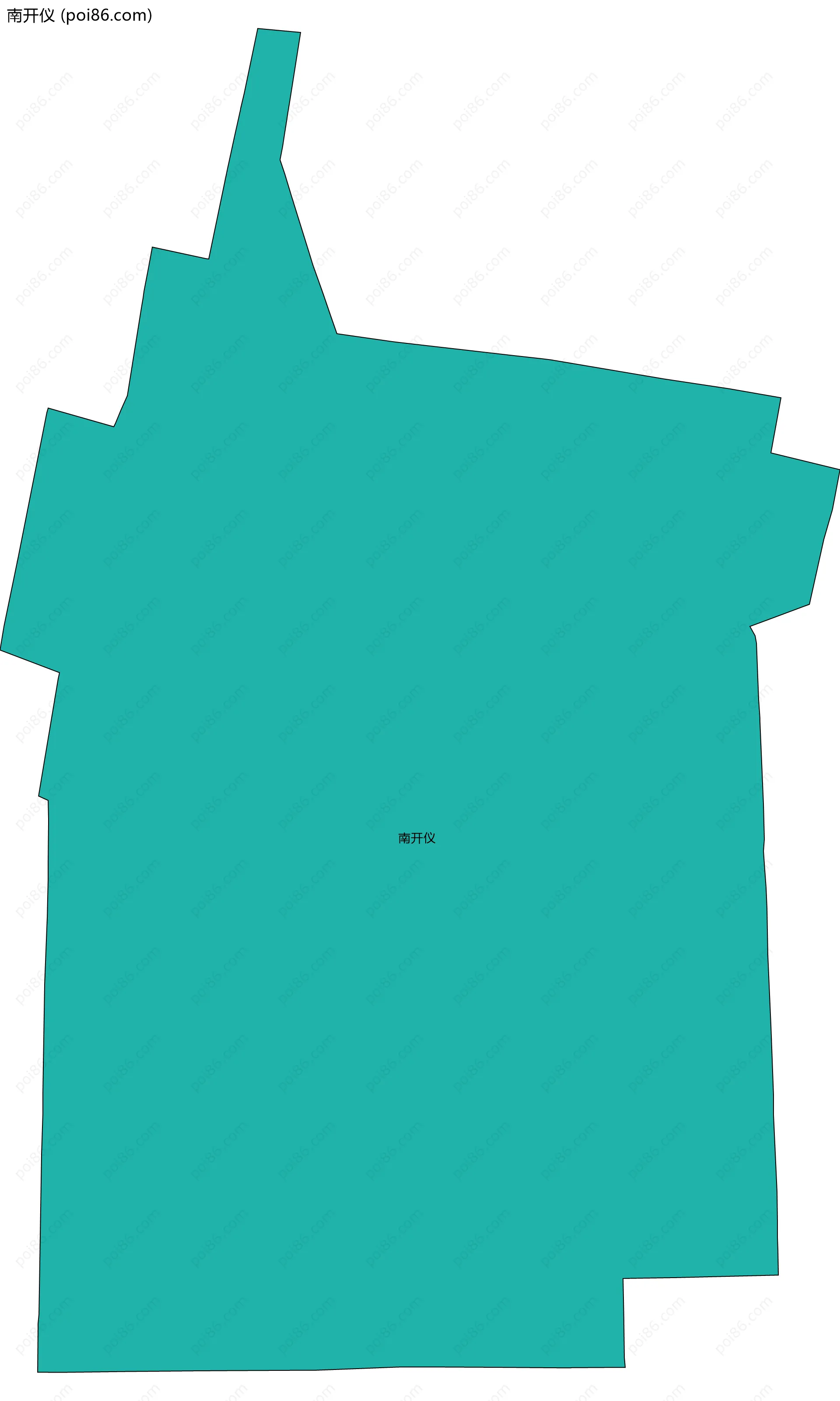 南开仪边界地图