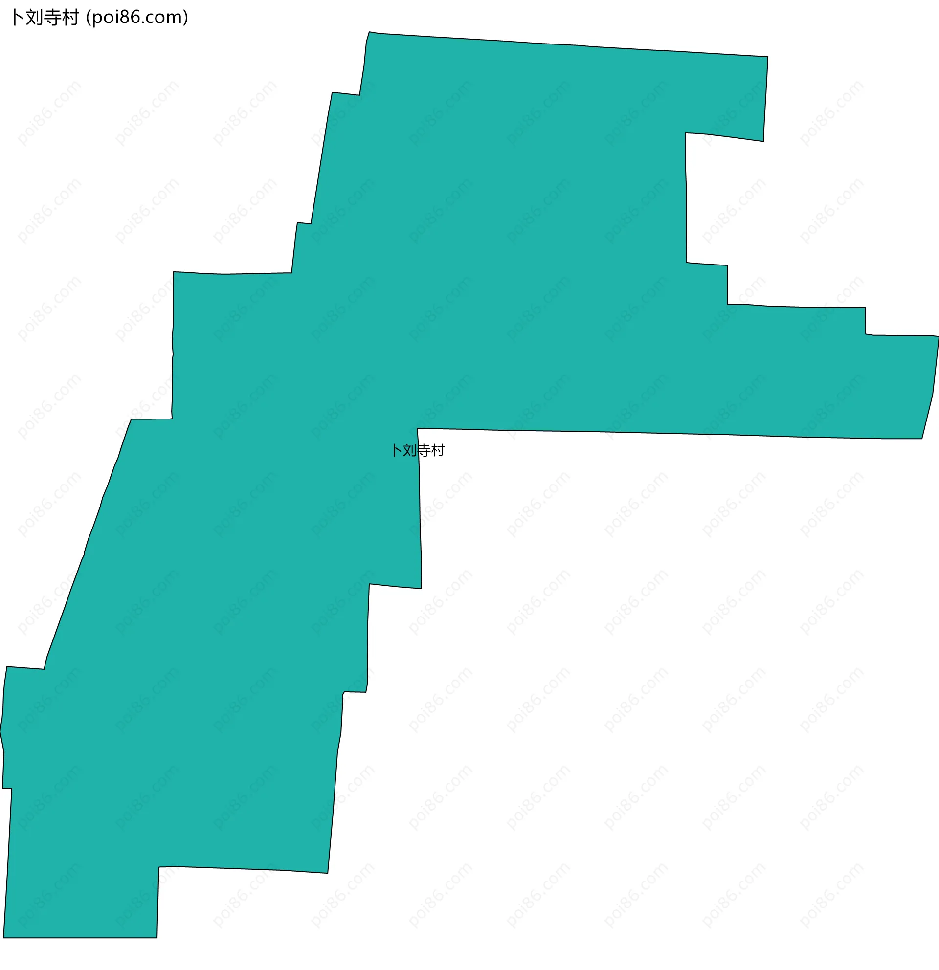 卜刘寺村边界地图