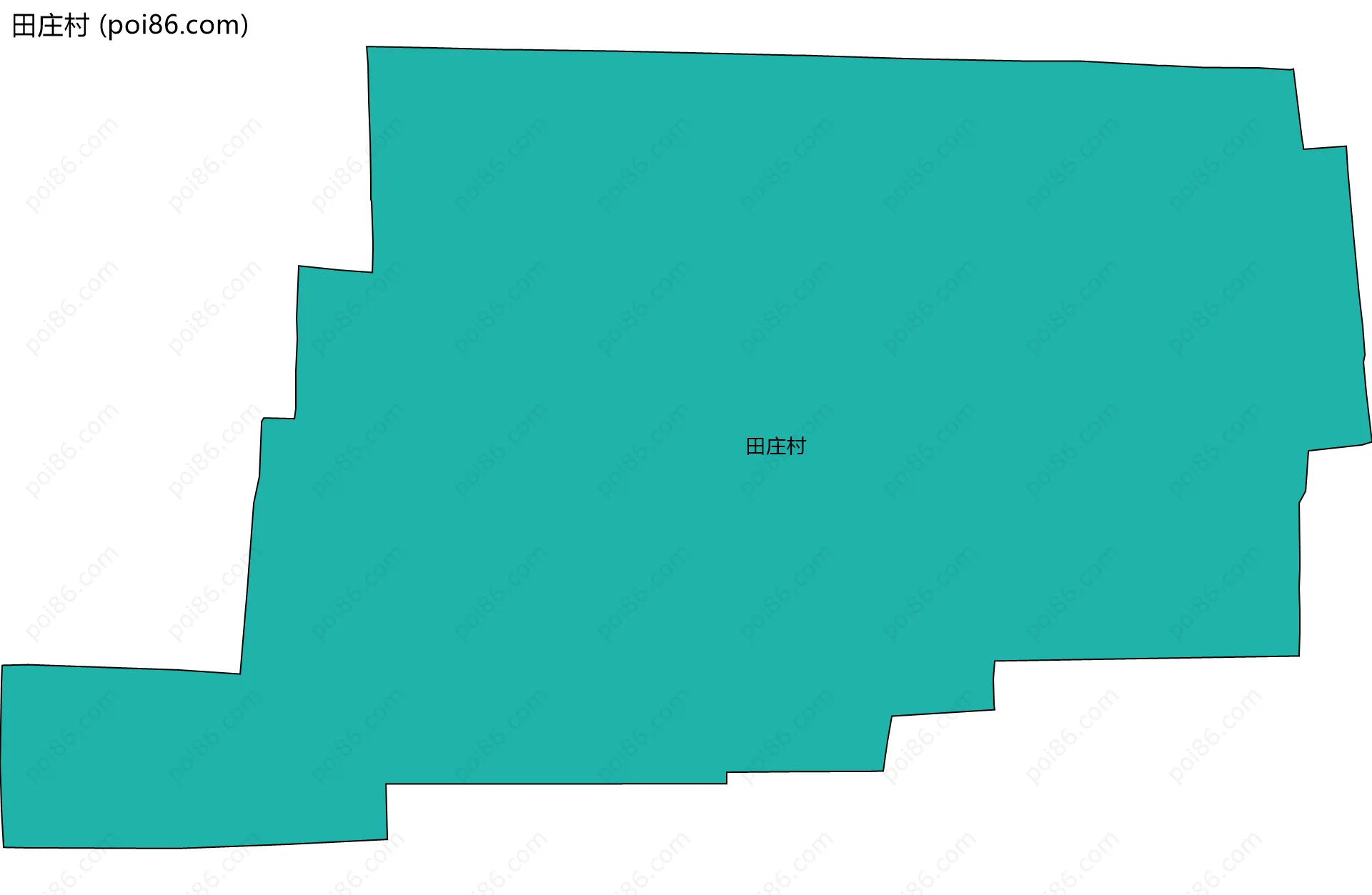 田庄村边界地图
