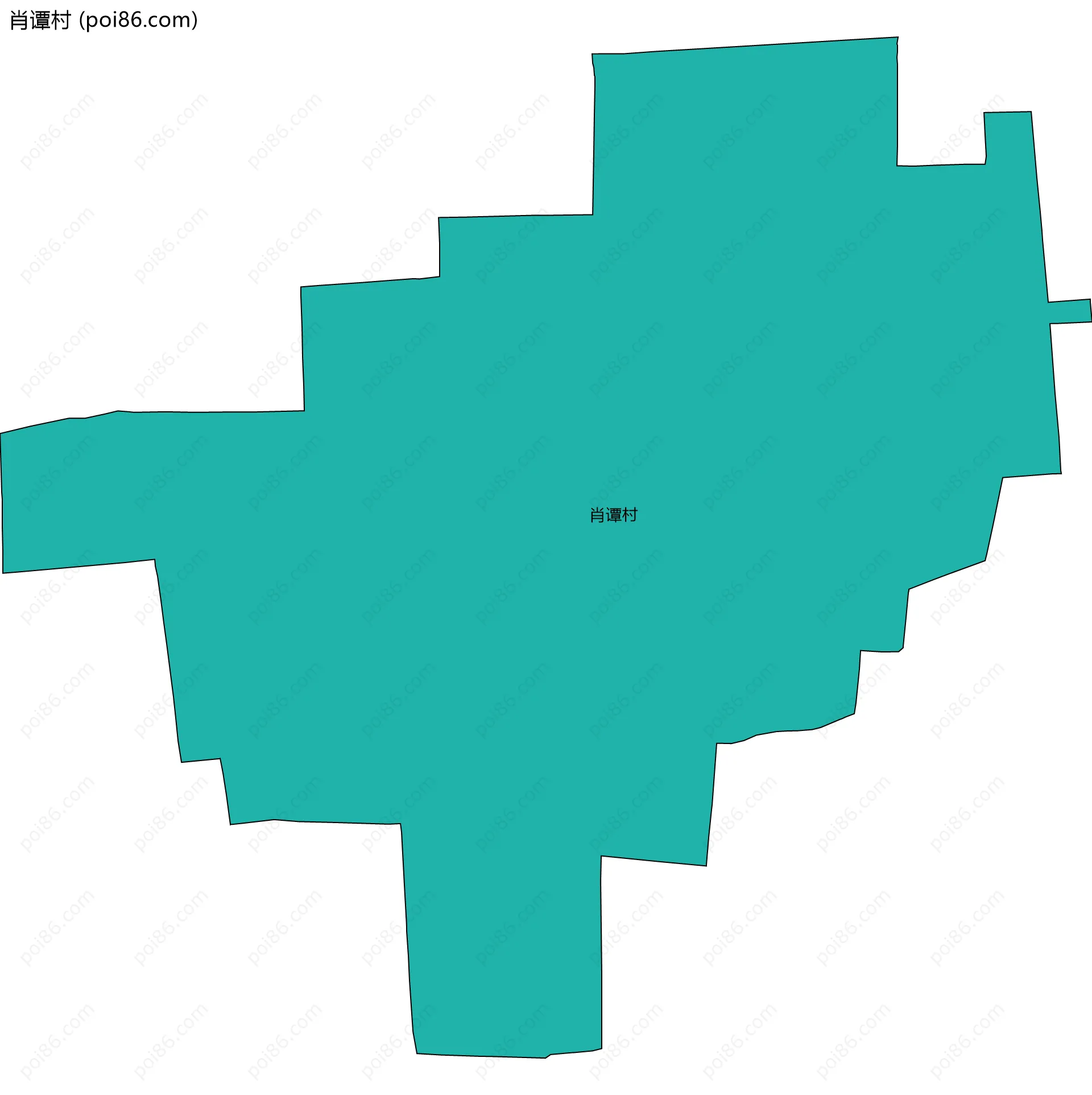 肖谭村边界地图