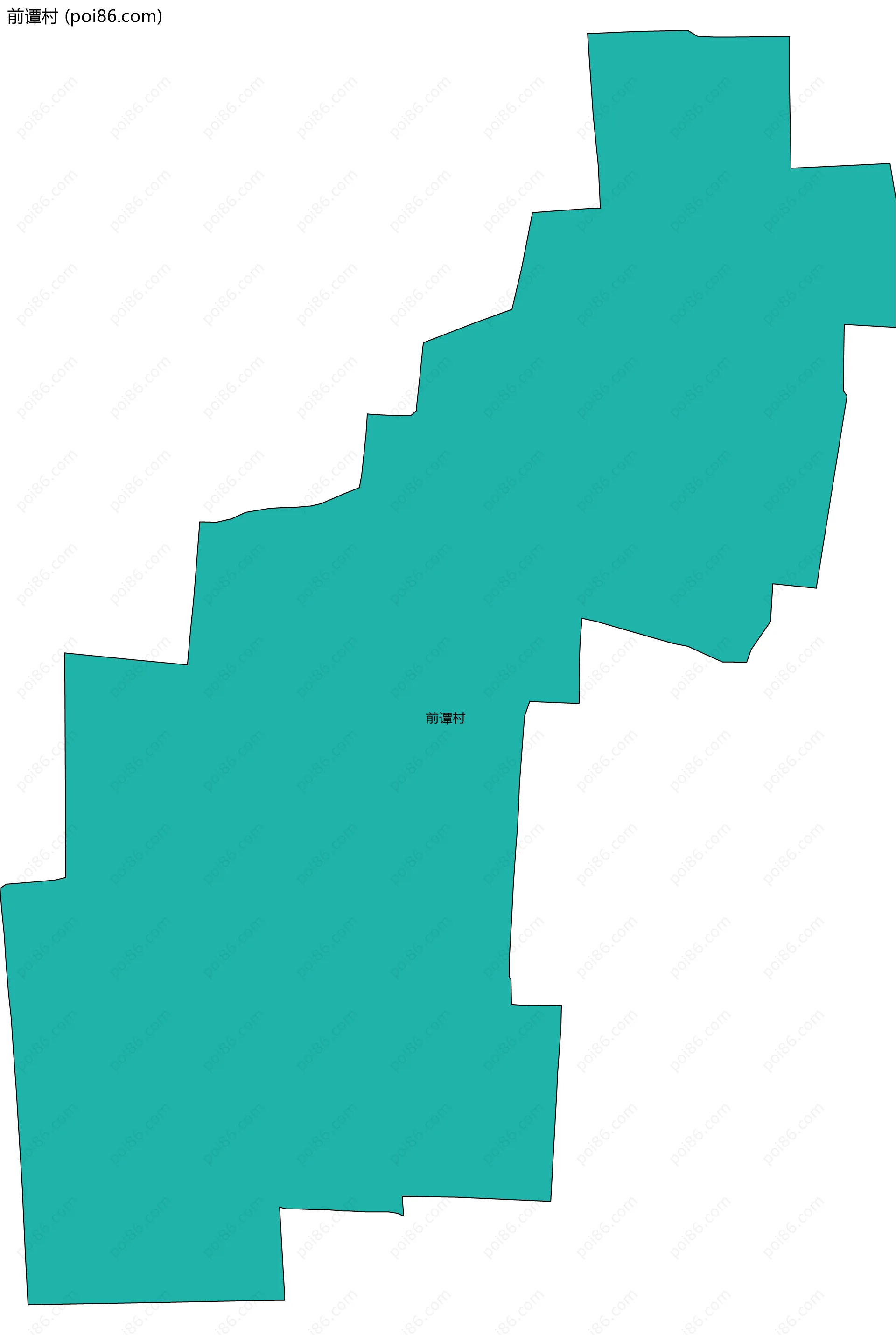 前谭村边界地图