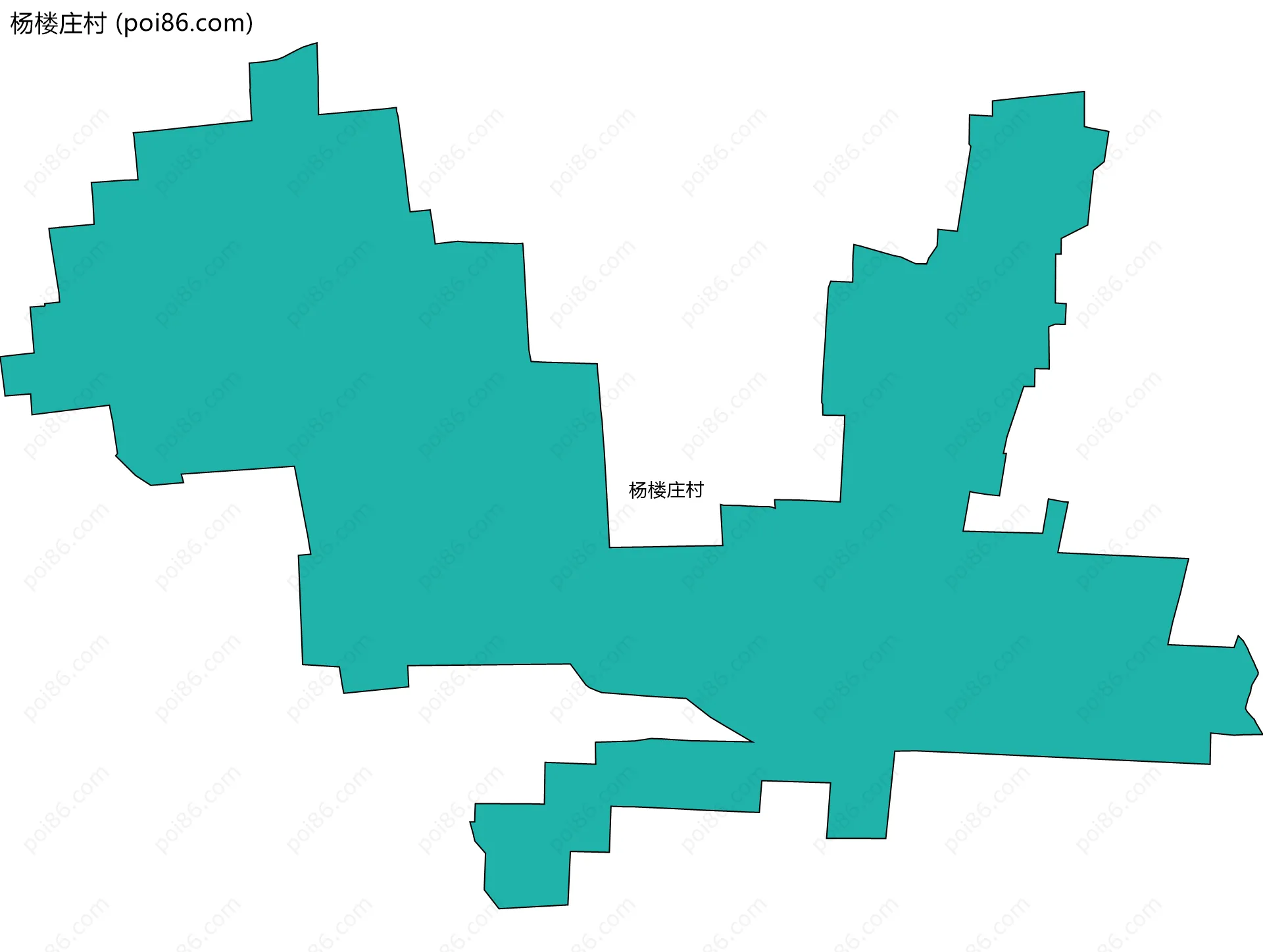 杨楼庄村边界地图