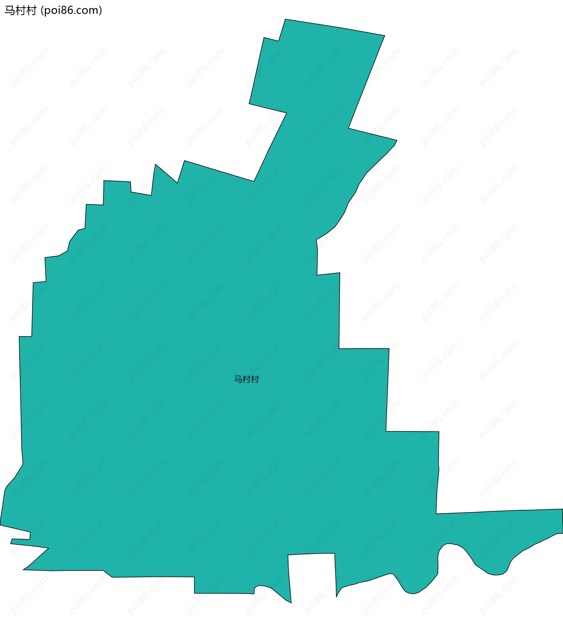 马村村边界地图