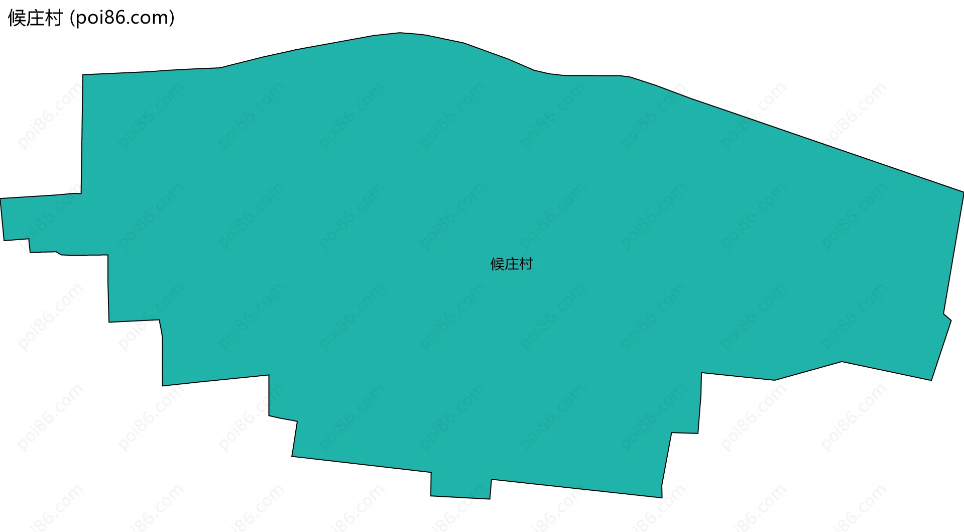 候庄村边界地图