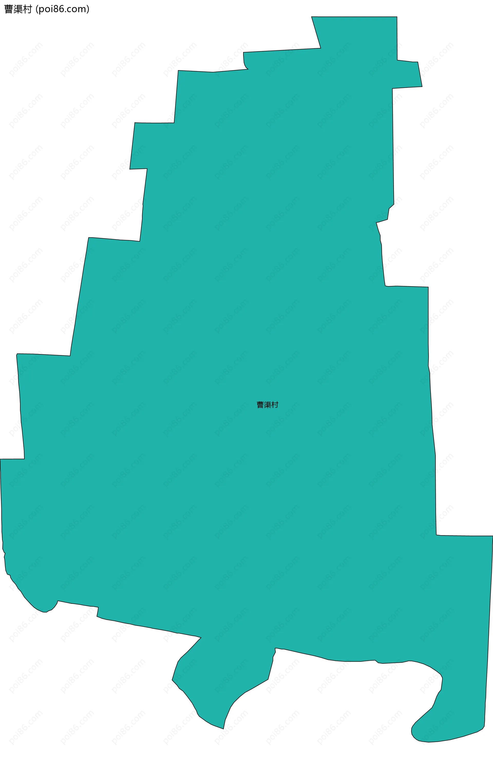 曹渠村边界地图