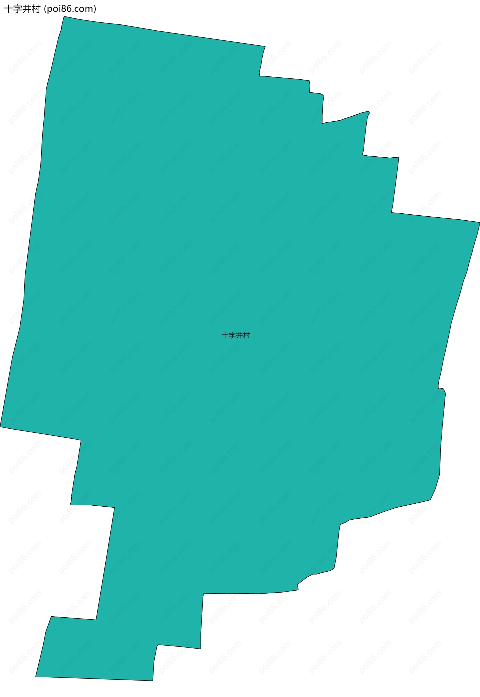 十字井村边界地图