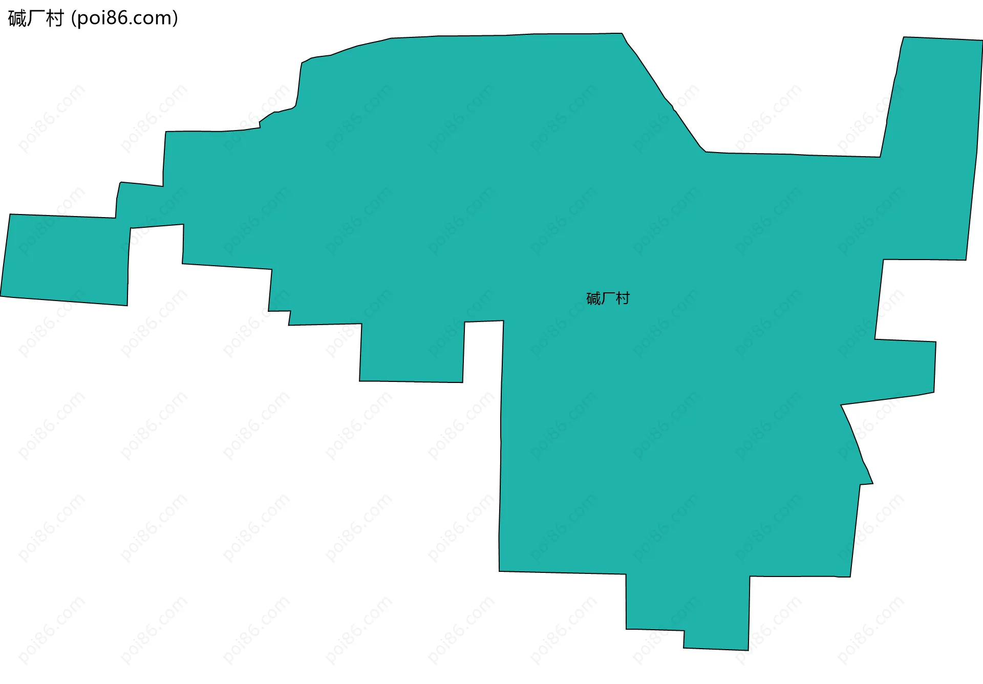 碱厂村边界地图