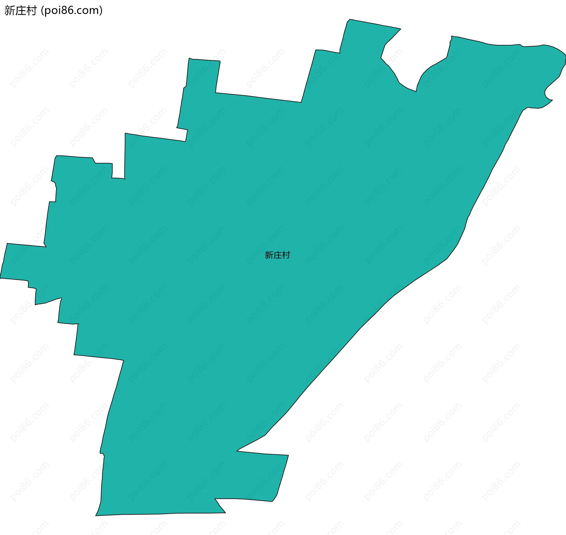 新庄村边界地图