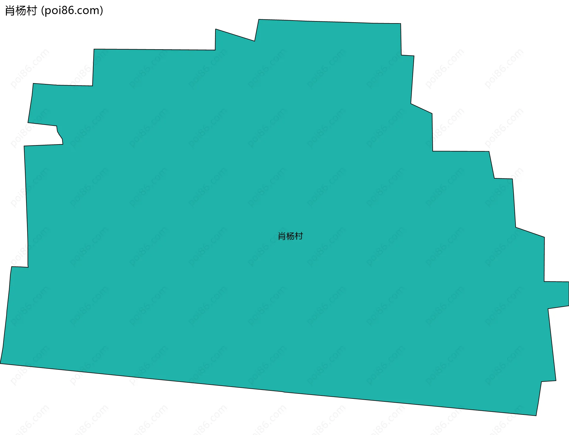 肖杨村边界地图