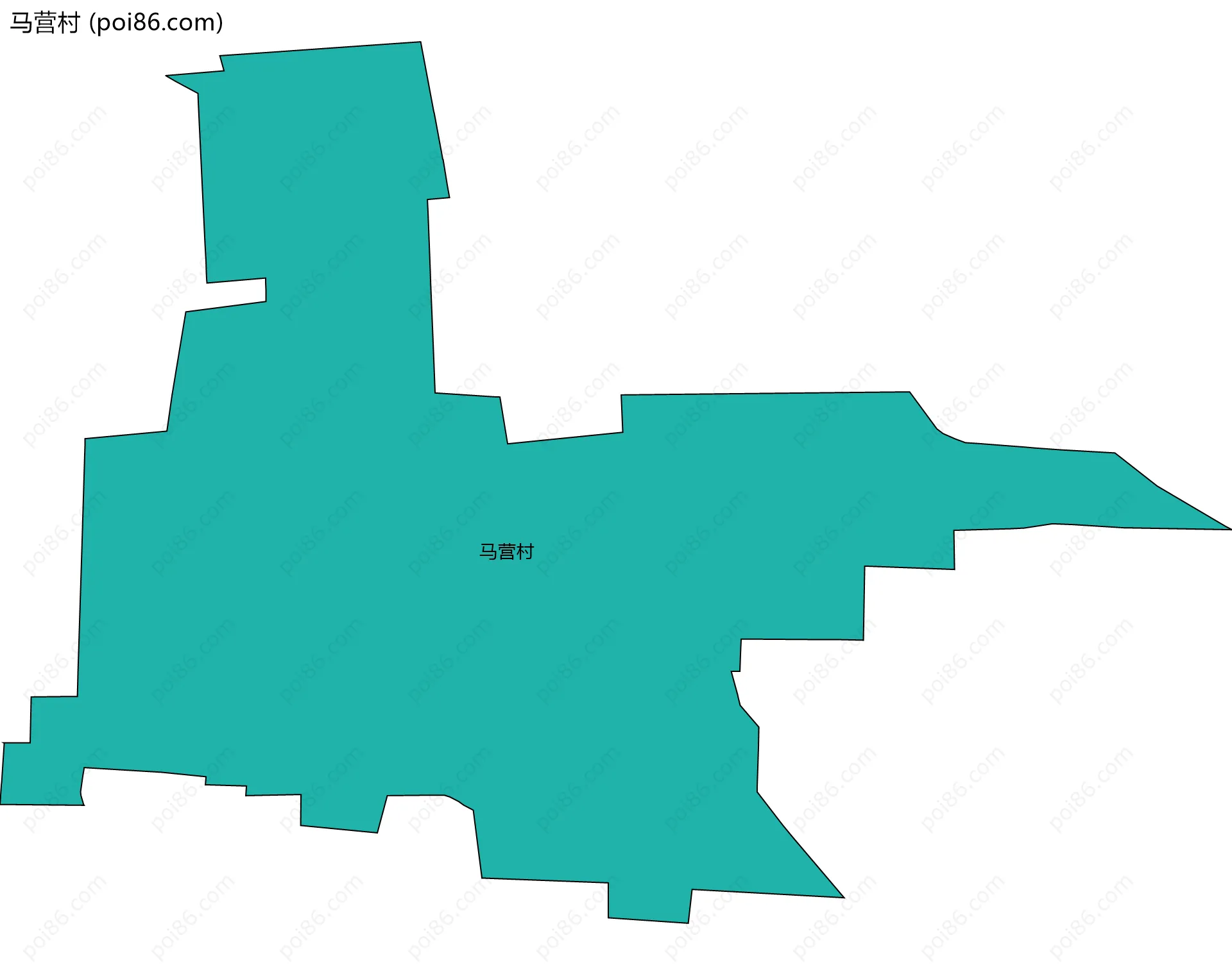 马营村边界地图