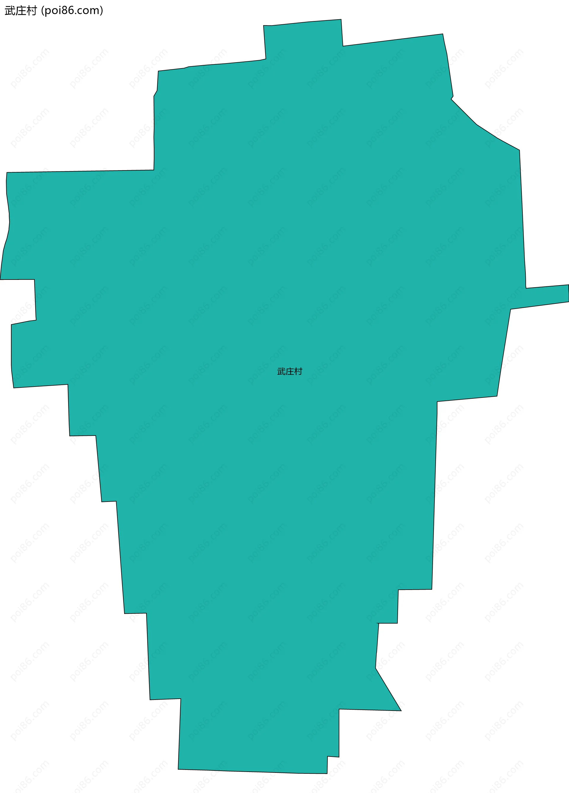 武庄村边界地图