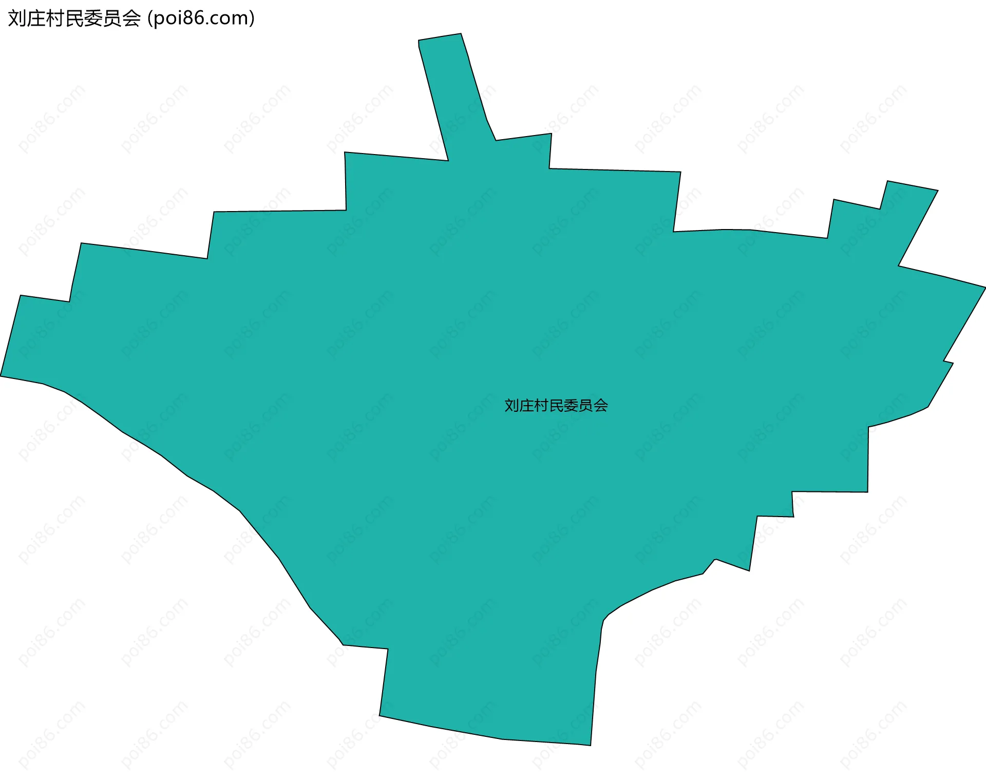 刘庄村民委员会边界地图