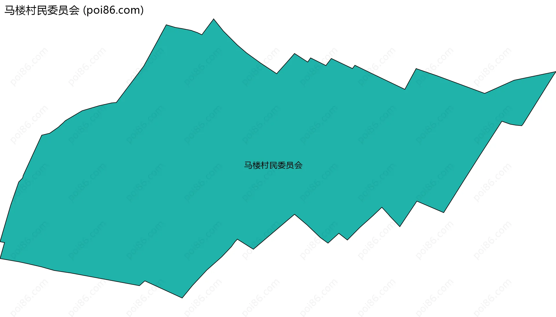 马楼村民委员会边界地图