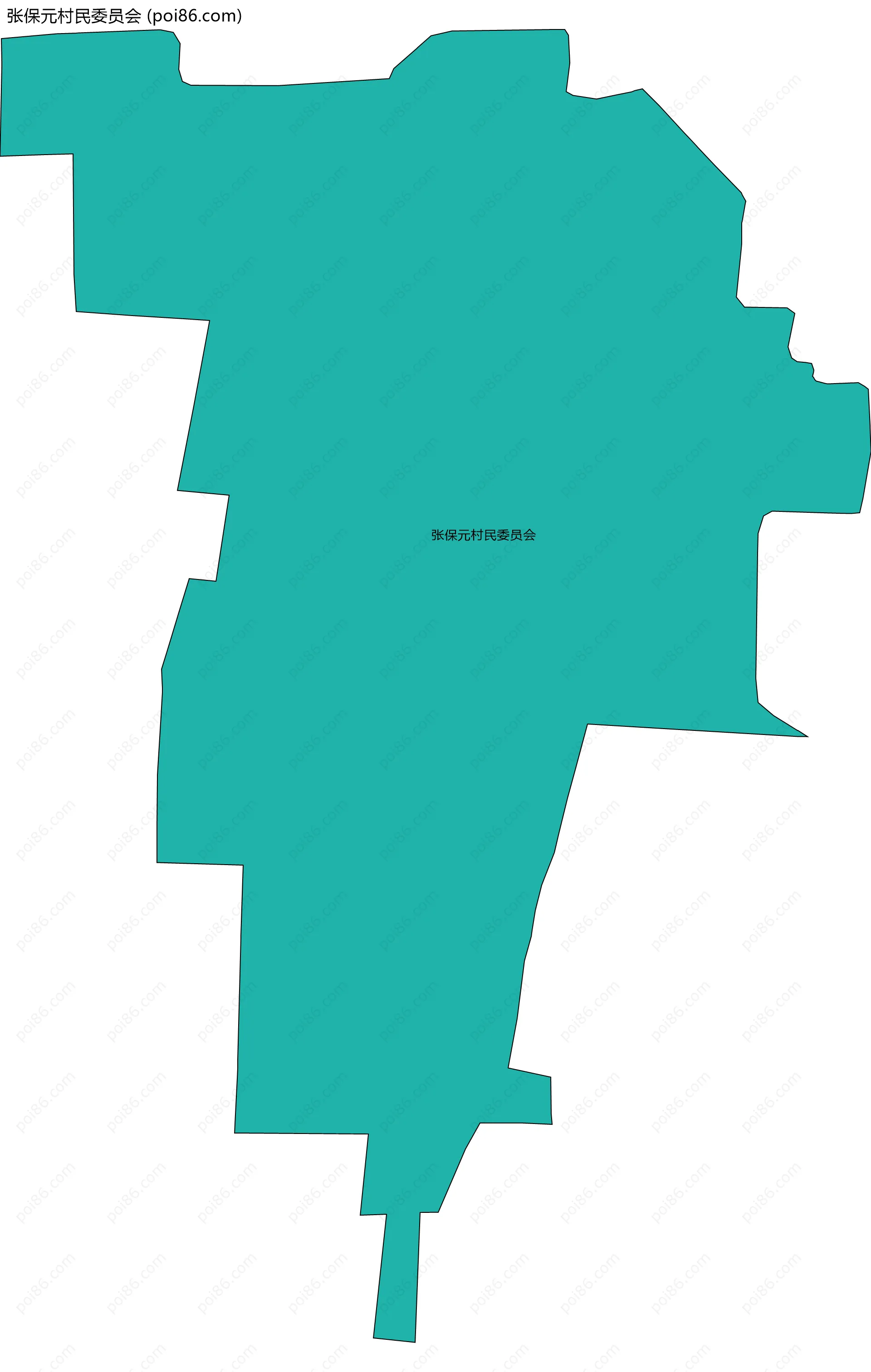 张保元村民委员会边界地图