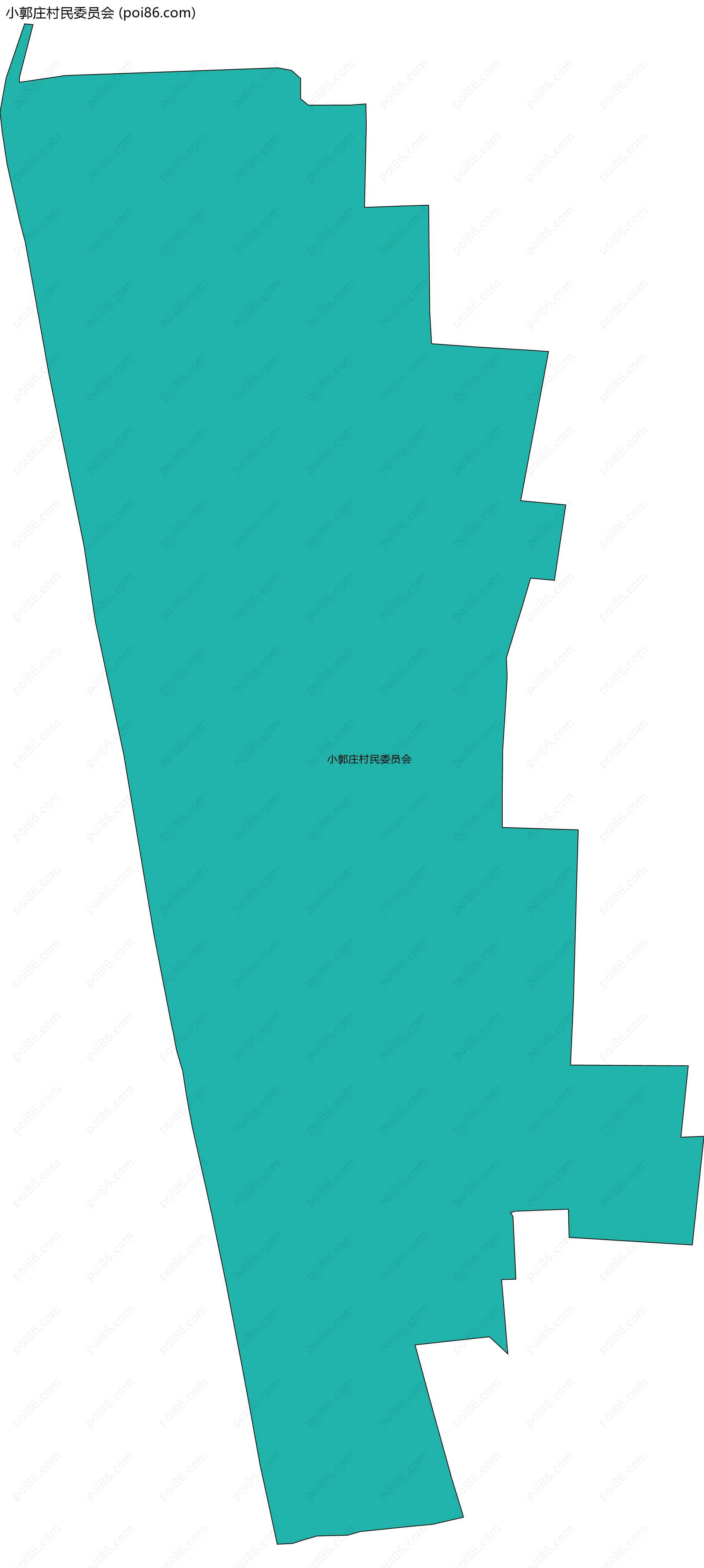 小郭庄村民委员会边界地图