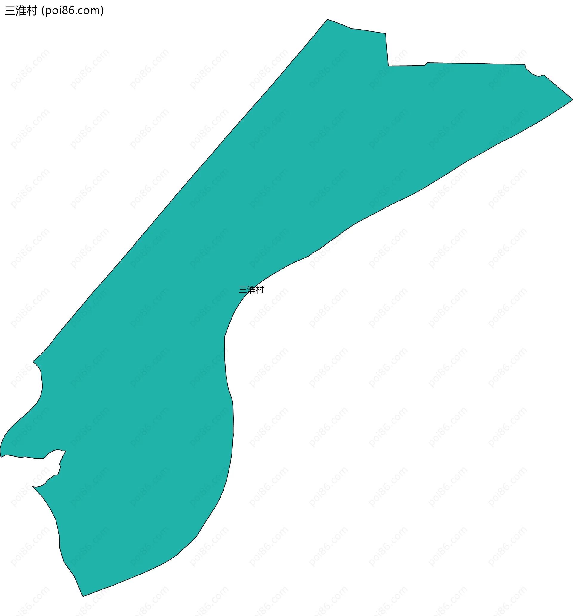 三淮村边界地图