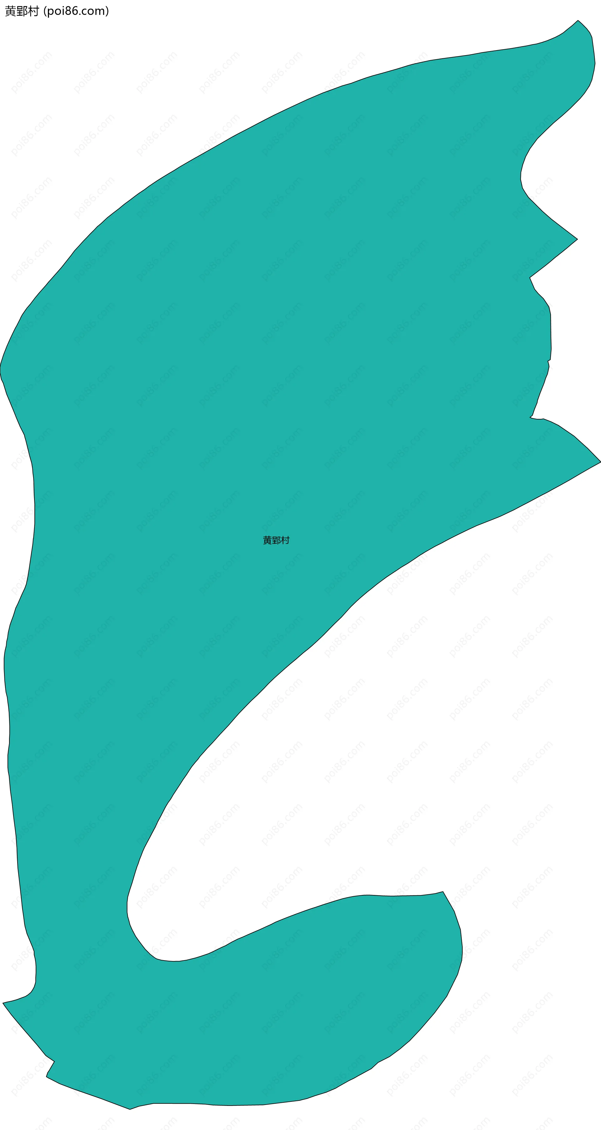 黄郢村边界地图