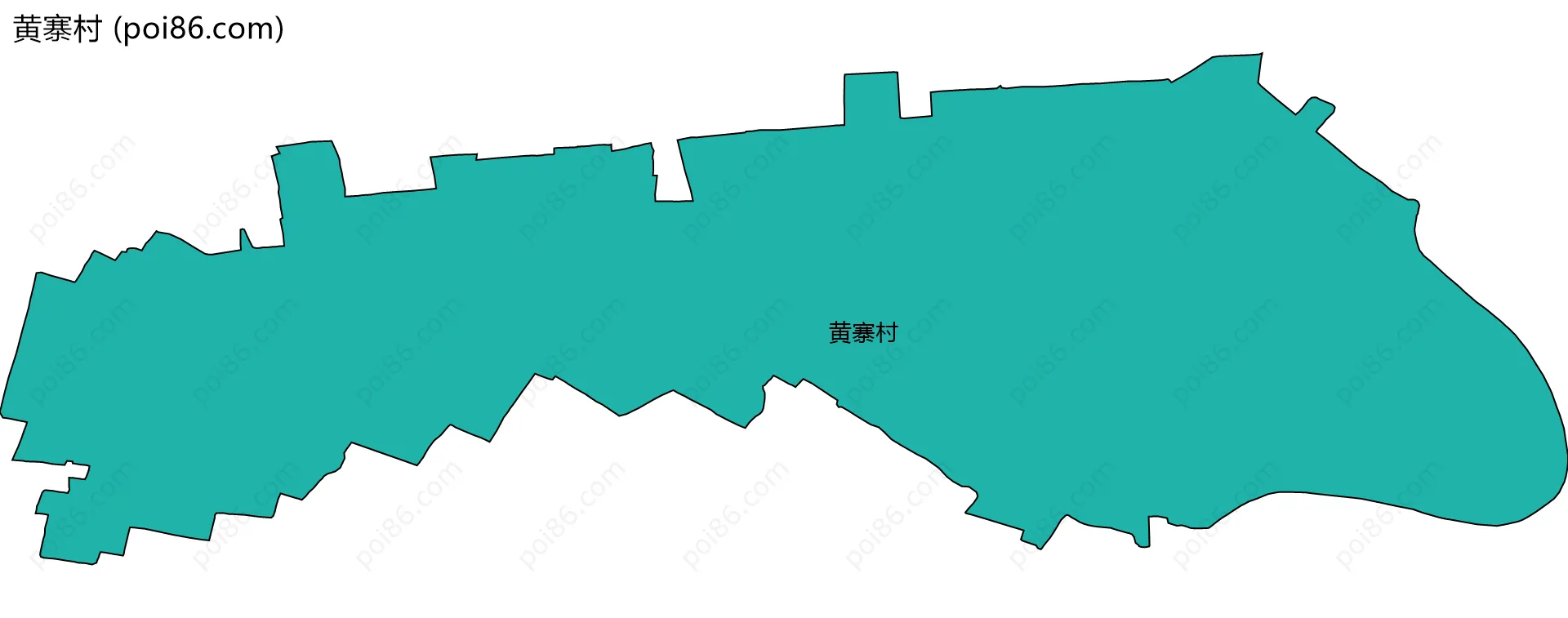 黄寨村边界地图