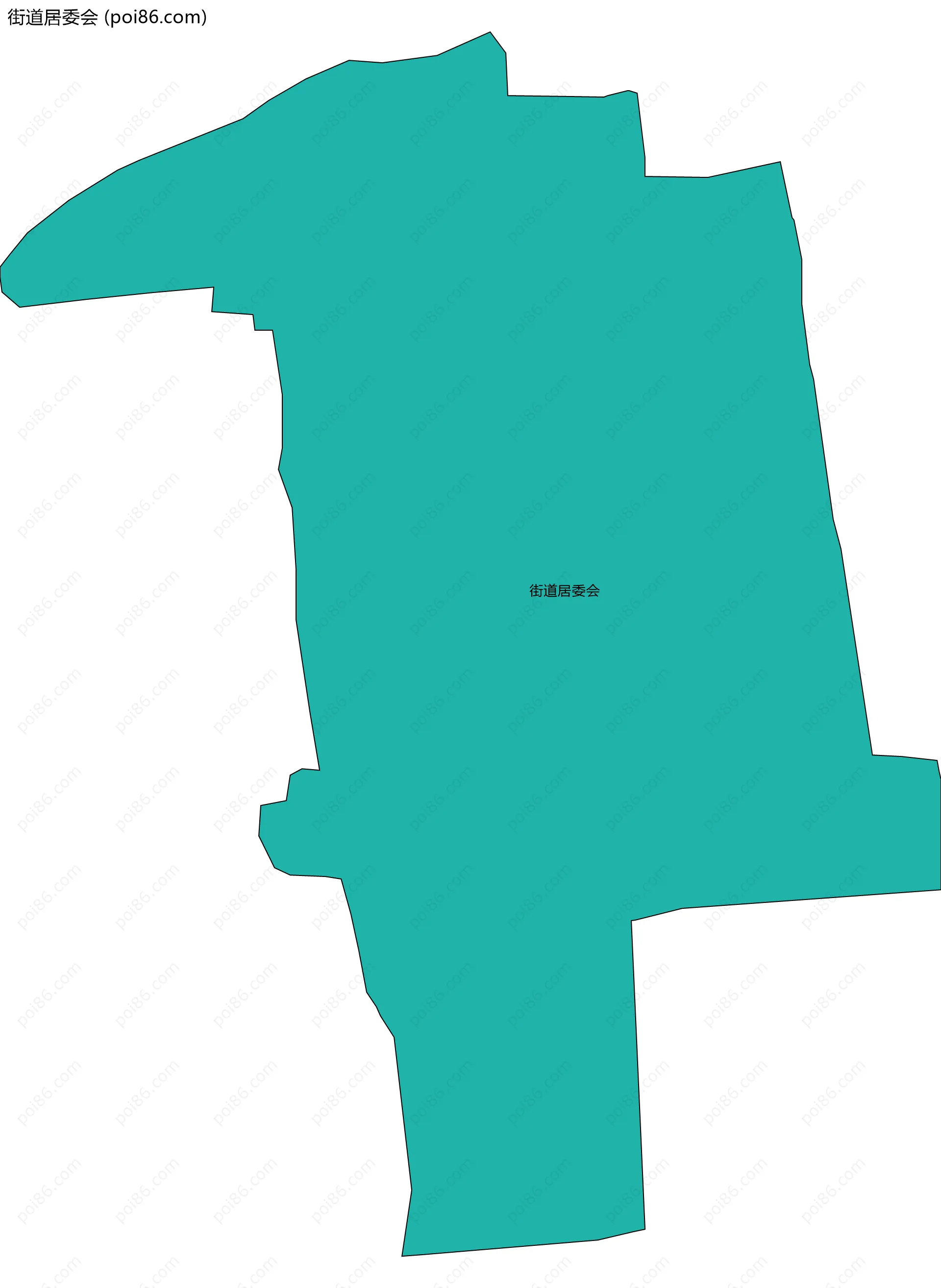 街道居委会边界地图