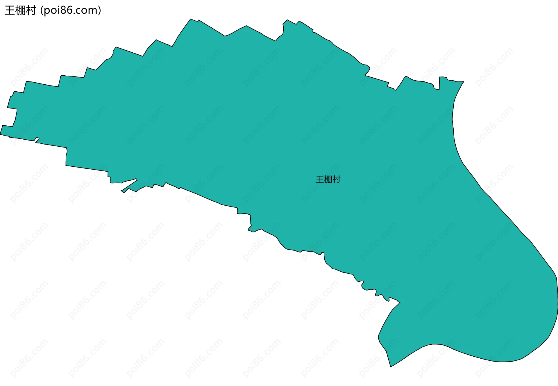 王棚村边界地图