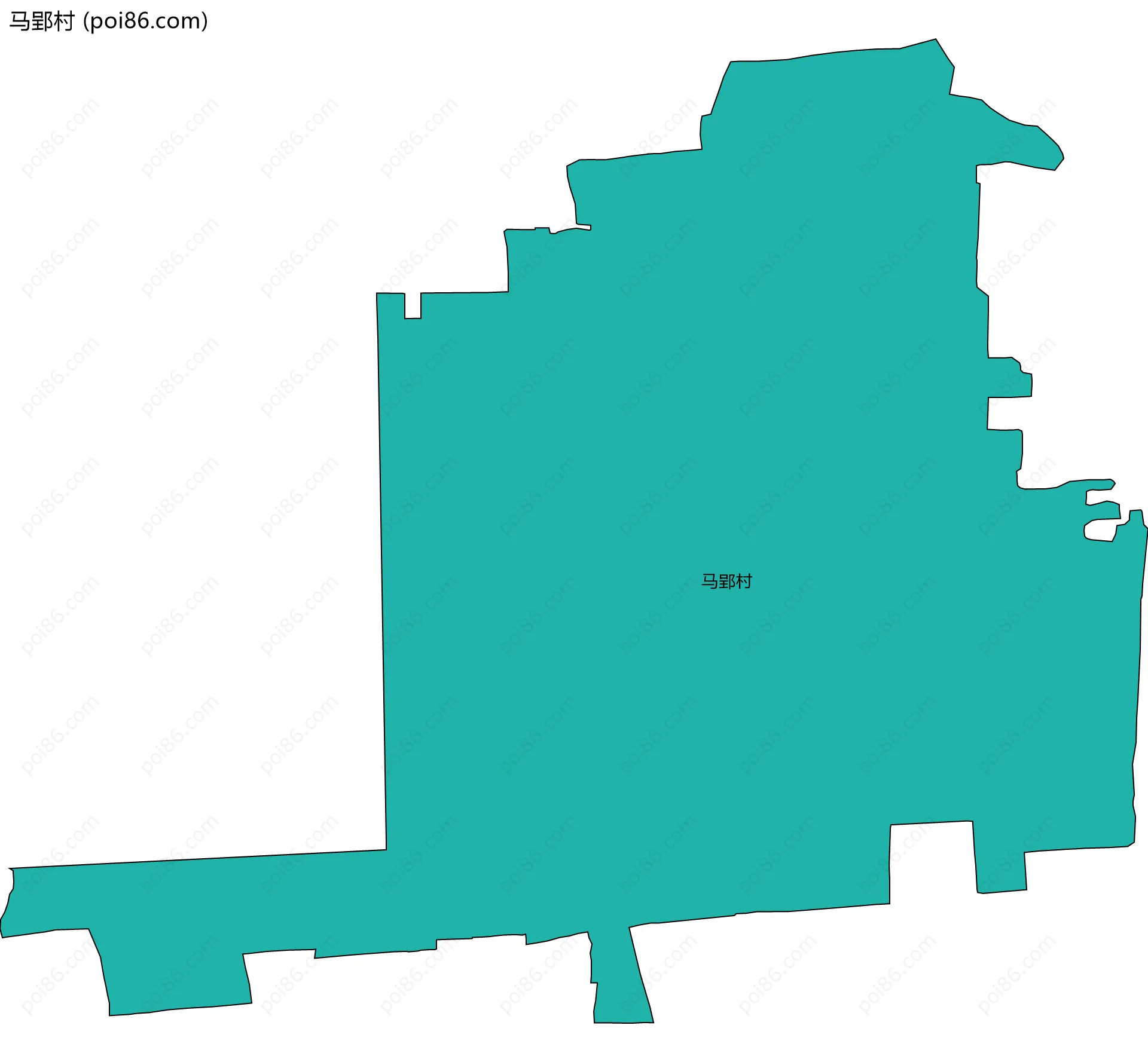 马郢村边界地图
