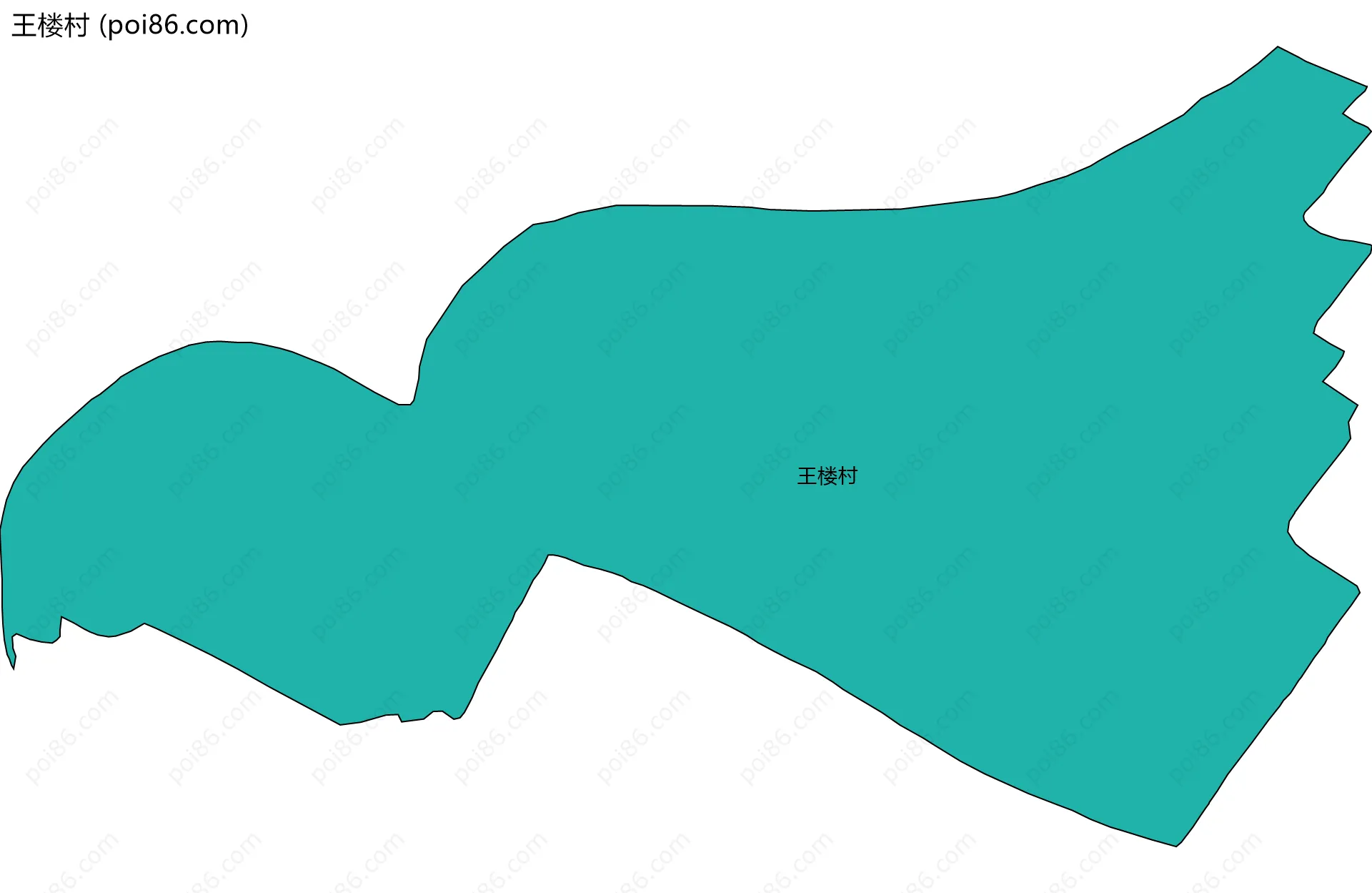 王楼村边界地图
