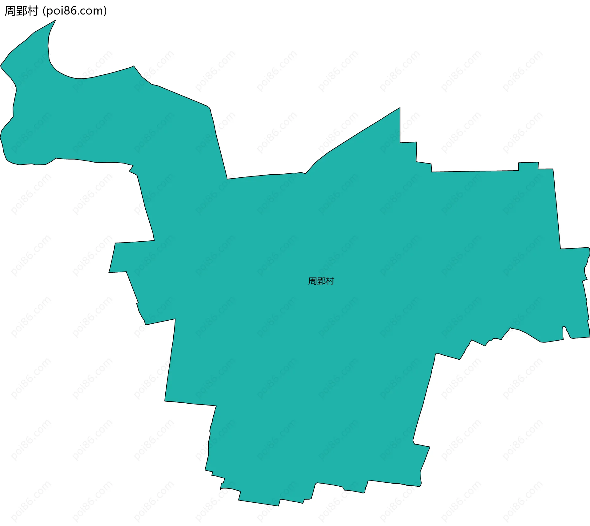 周郢村边界地图