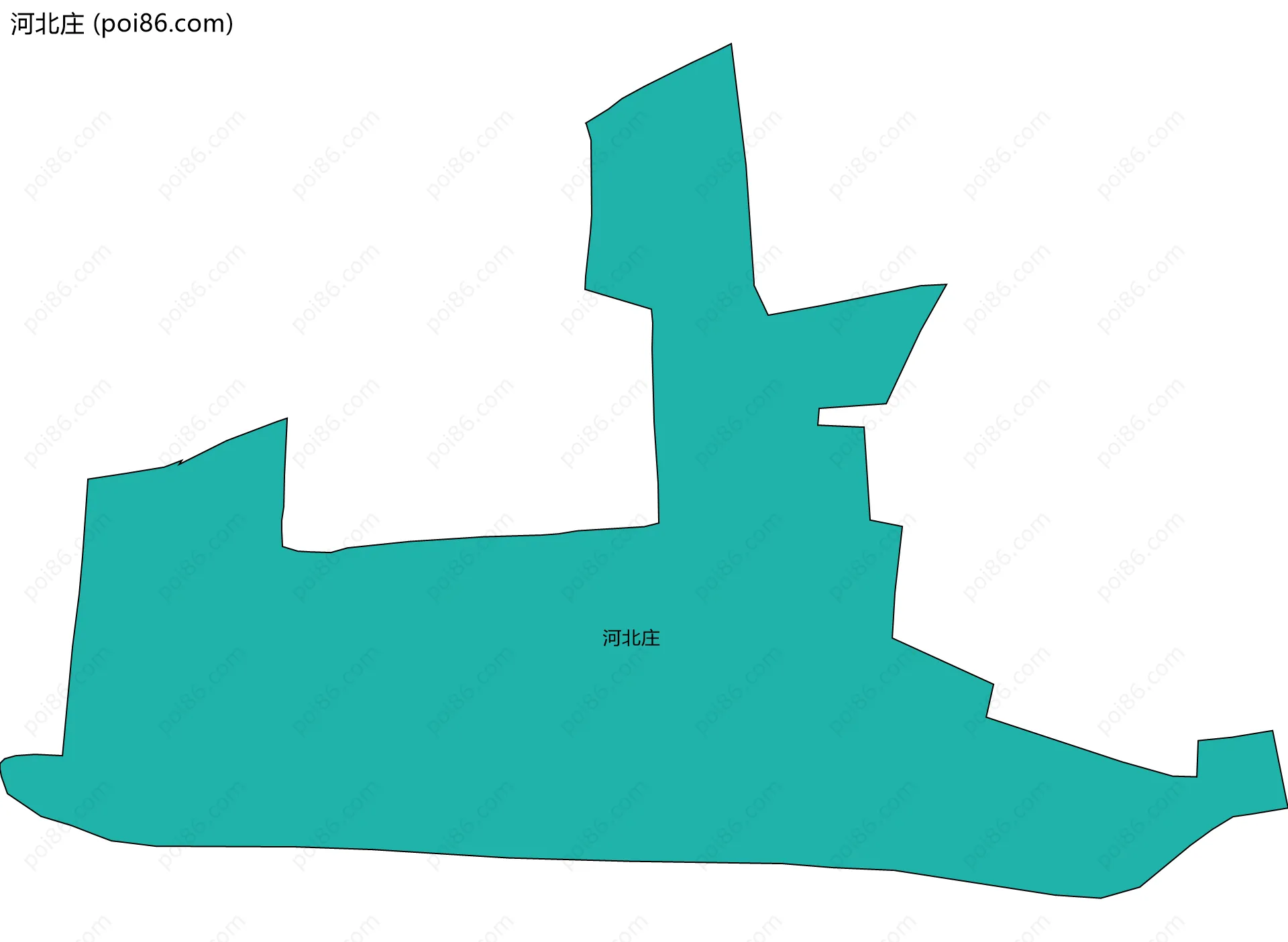 河北庄边界地图