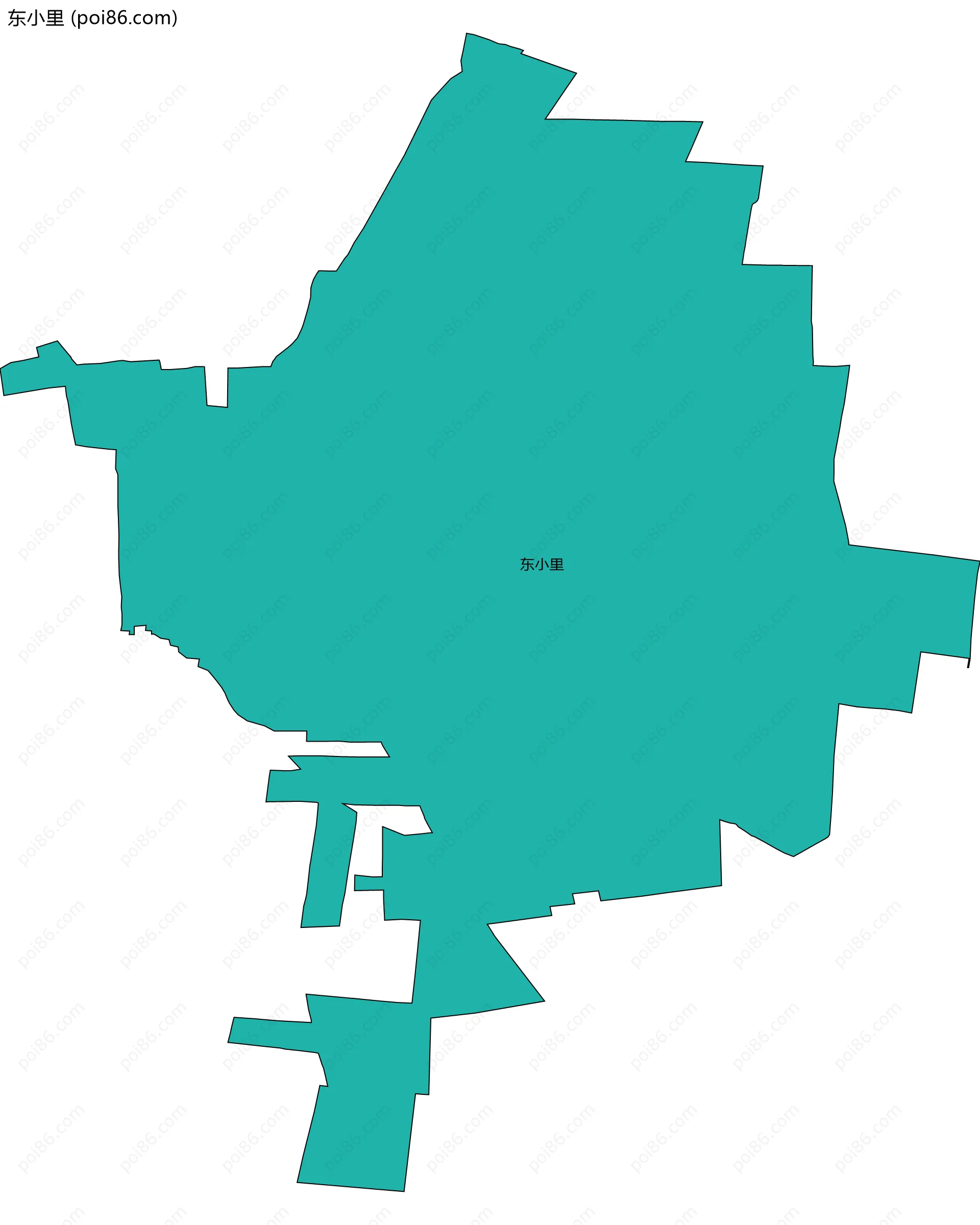 东小里边界地图