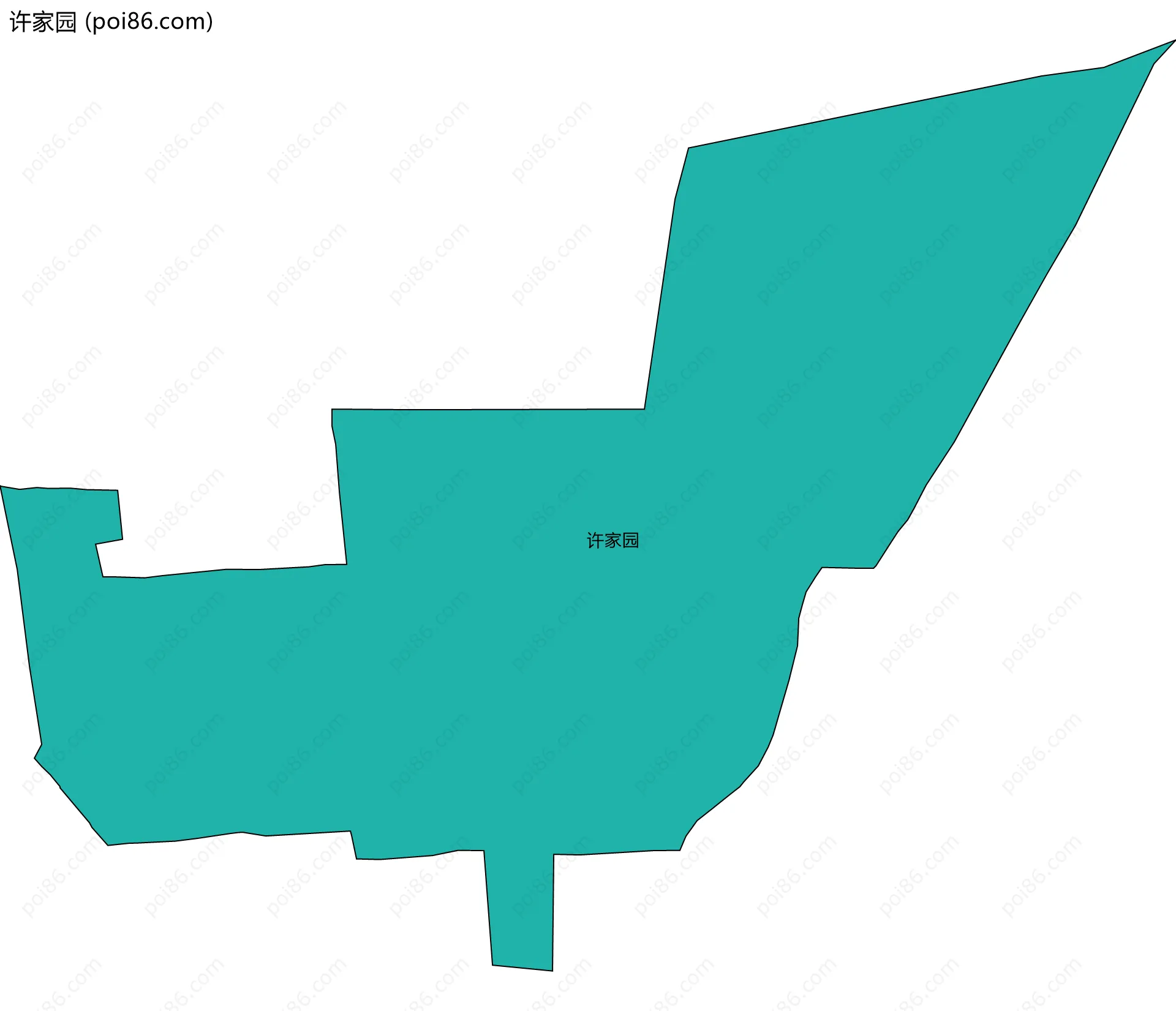 许家园边界地图