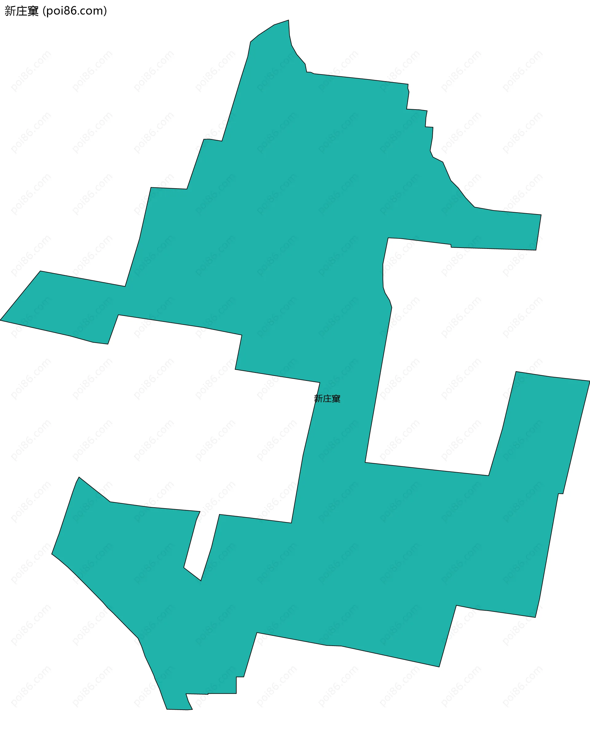 新庄窠边界地图