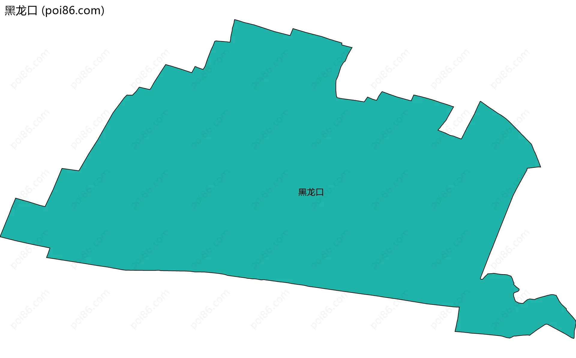 黑龙口边界地图