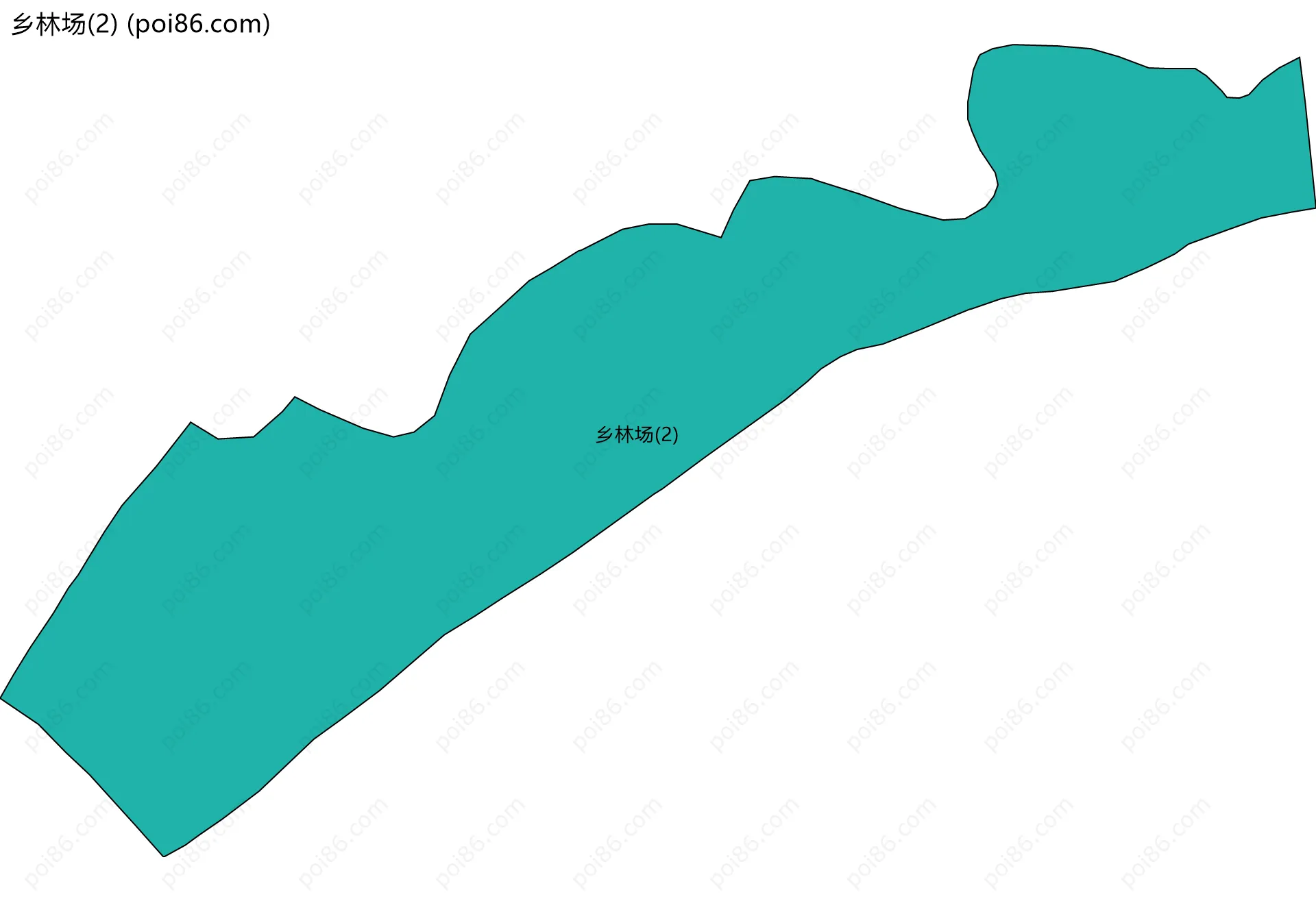 乡林场(2)边界地图