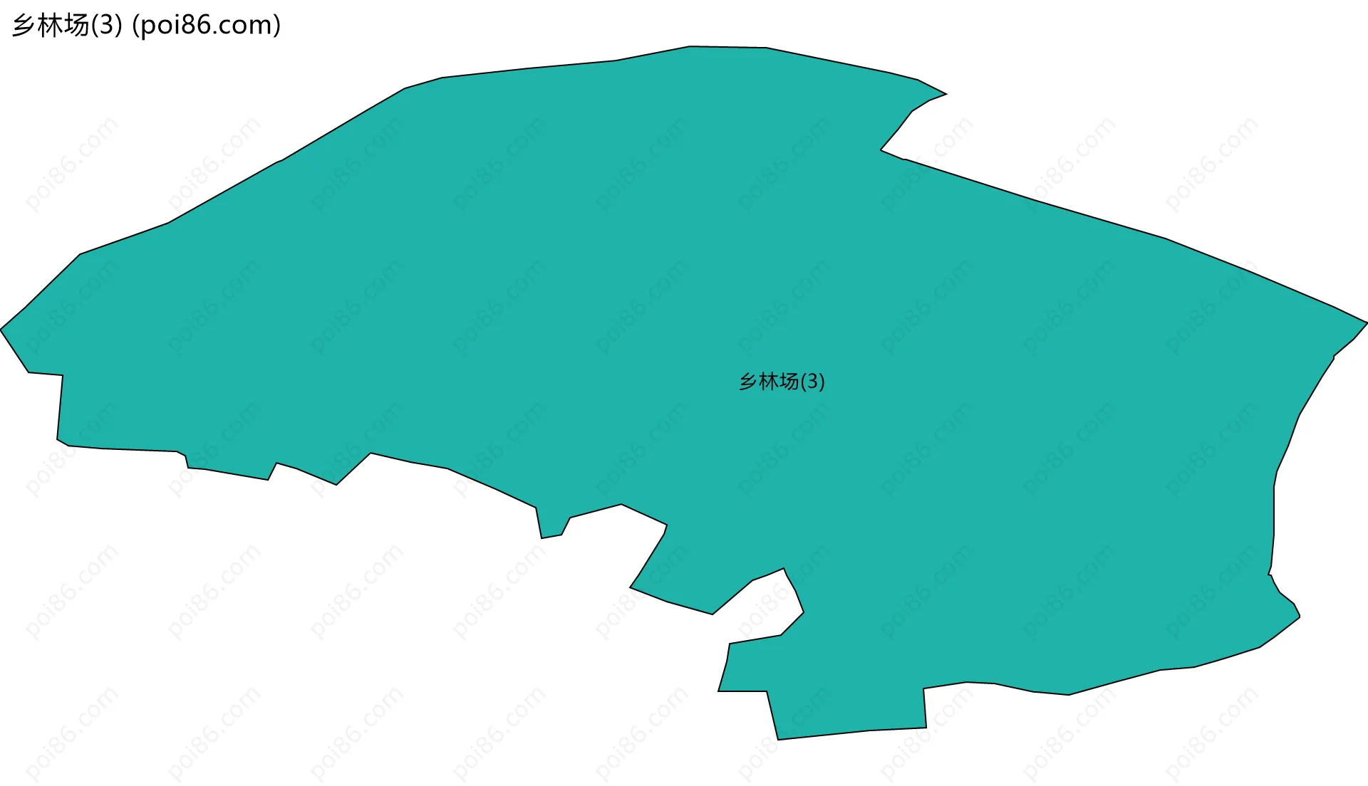 乡林场(3)边界地图