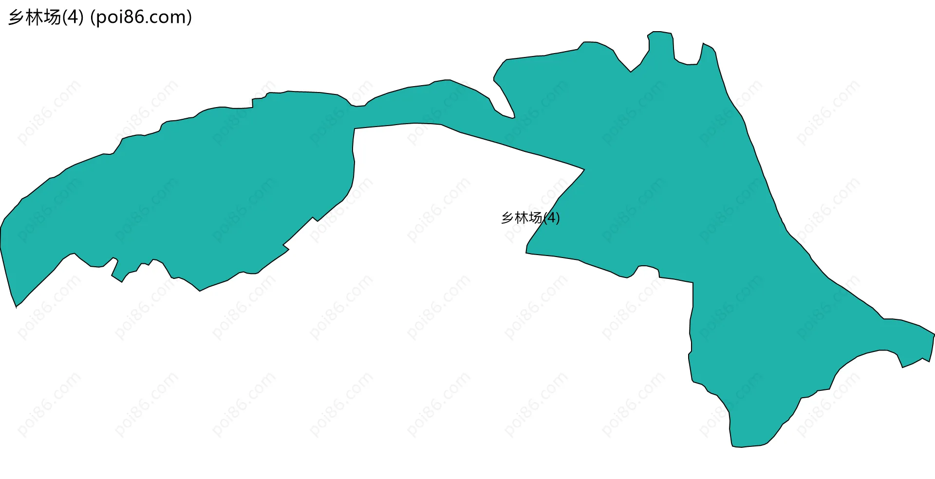 乡林场(4)边界地图