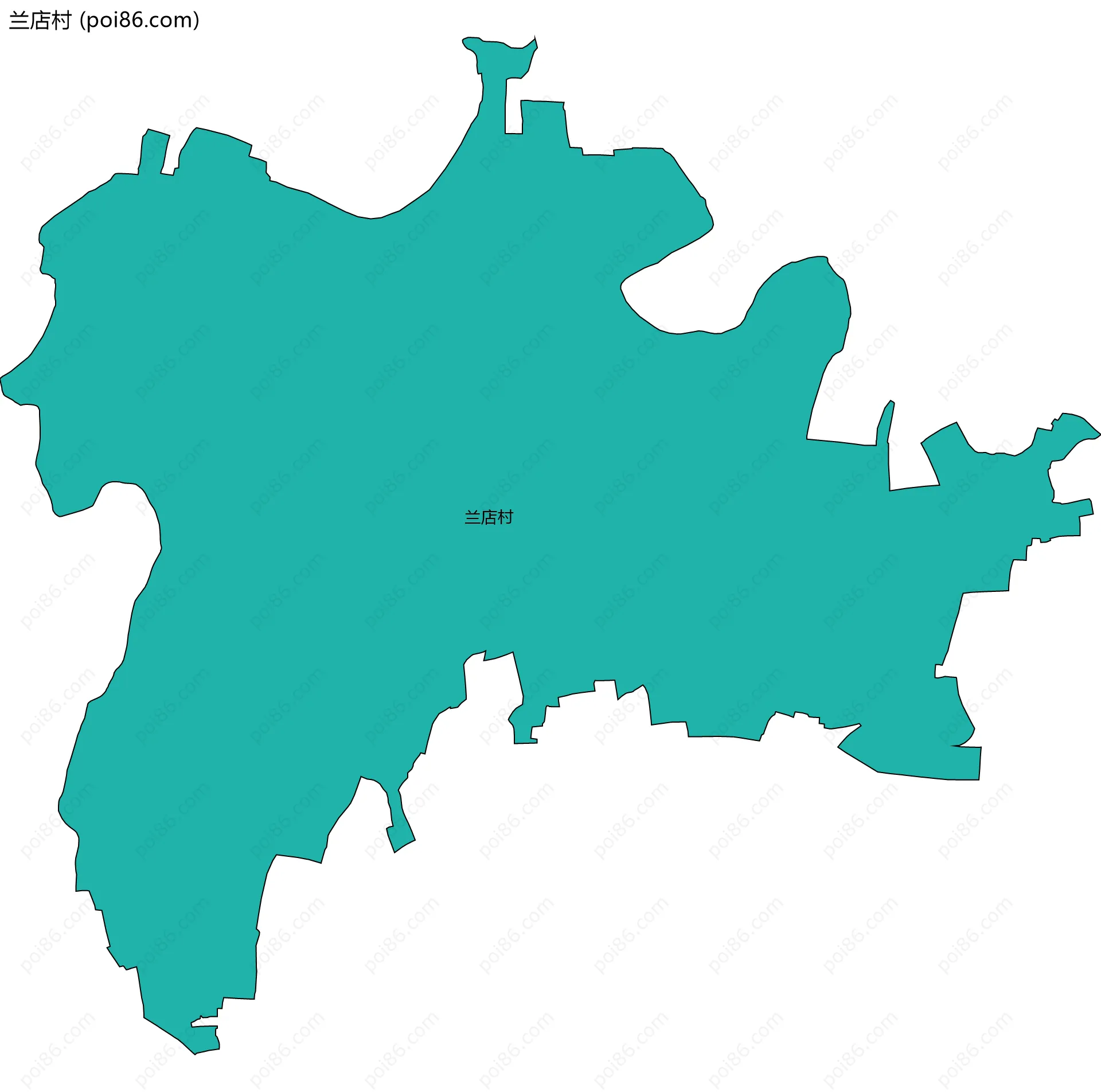 兰店村边界地图