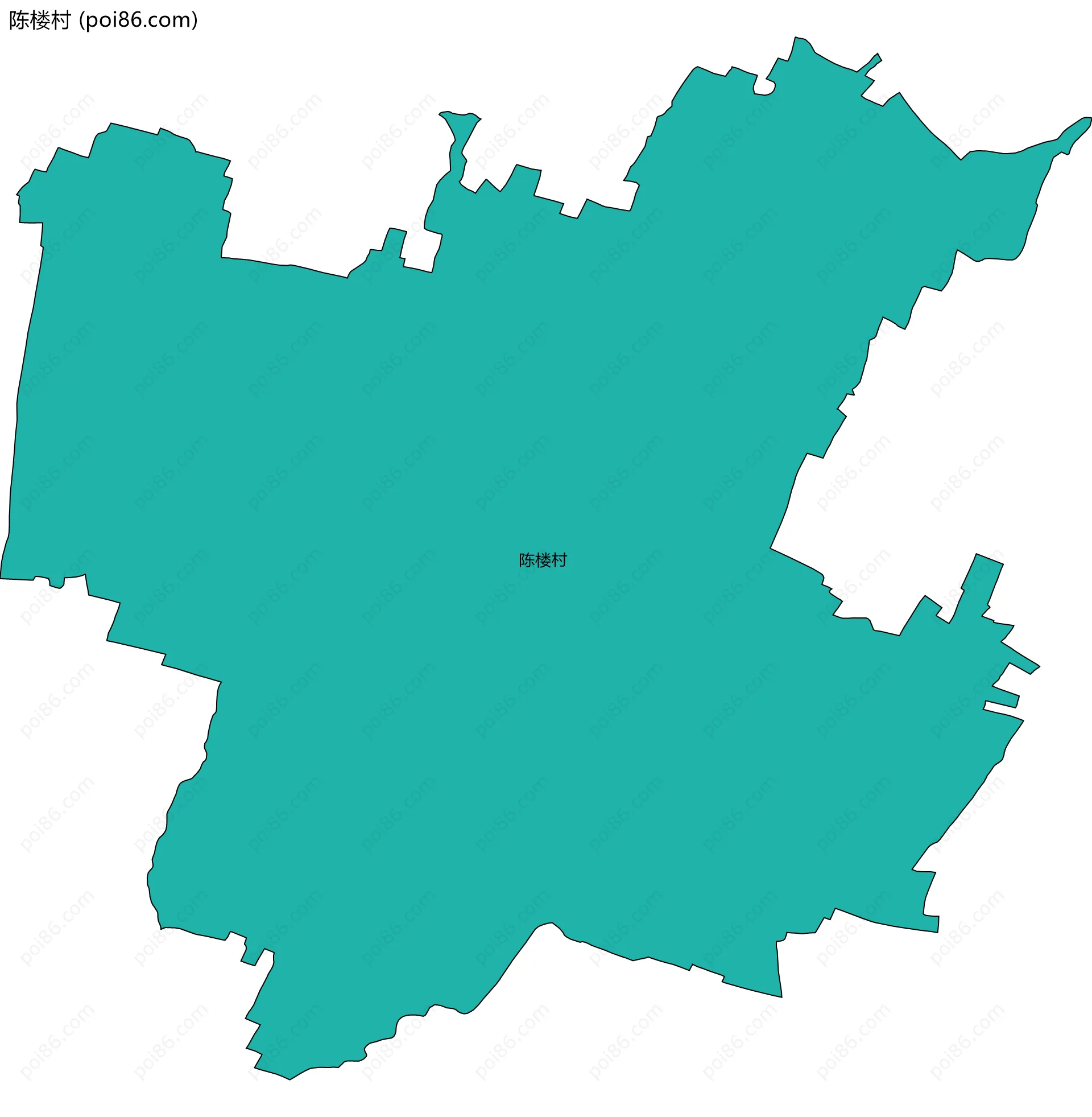 陈楼村边界地图